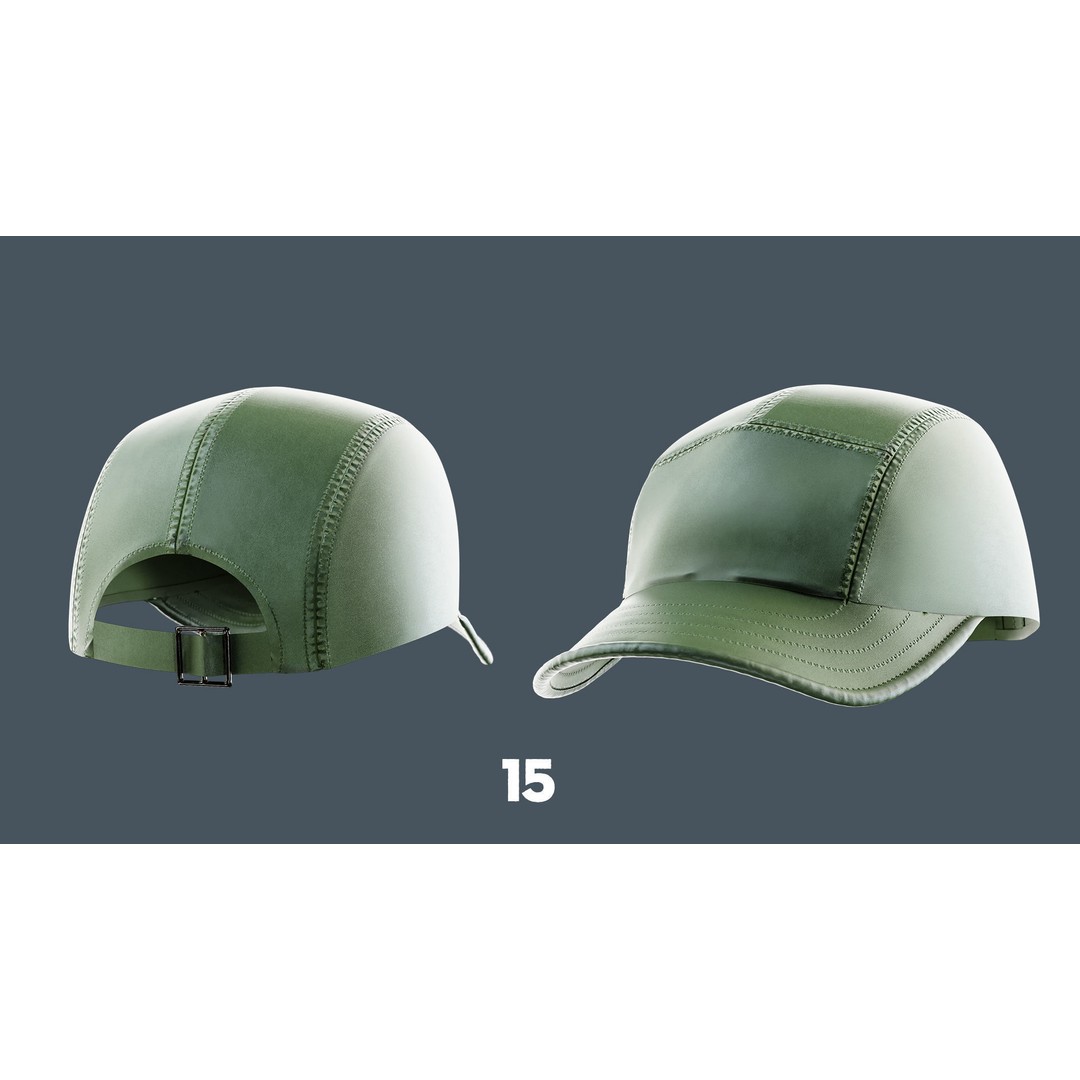 Caps and Hats 3D Model – Low Poly Game-Ready Clothing, FBX, OBJ - View 17