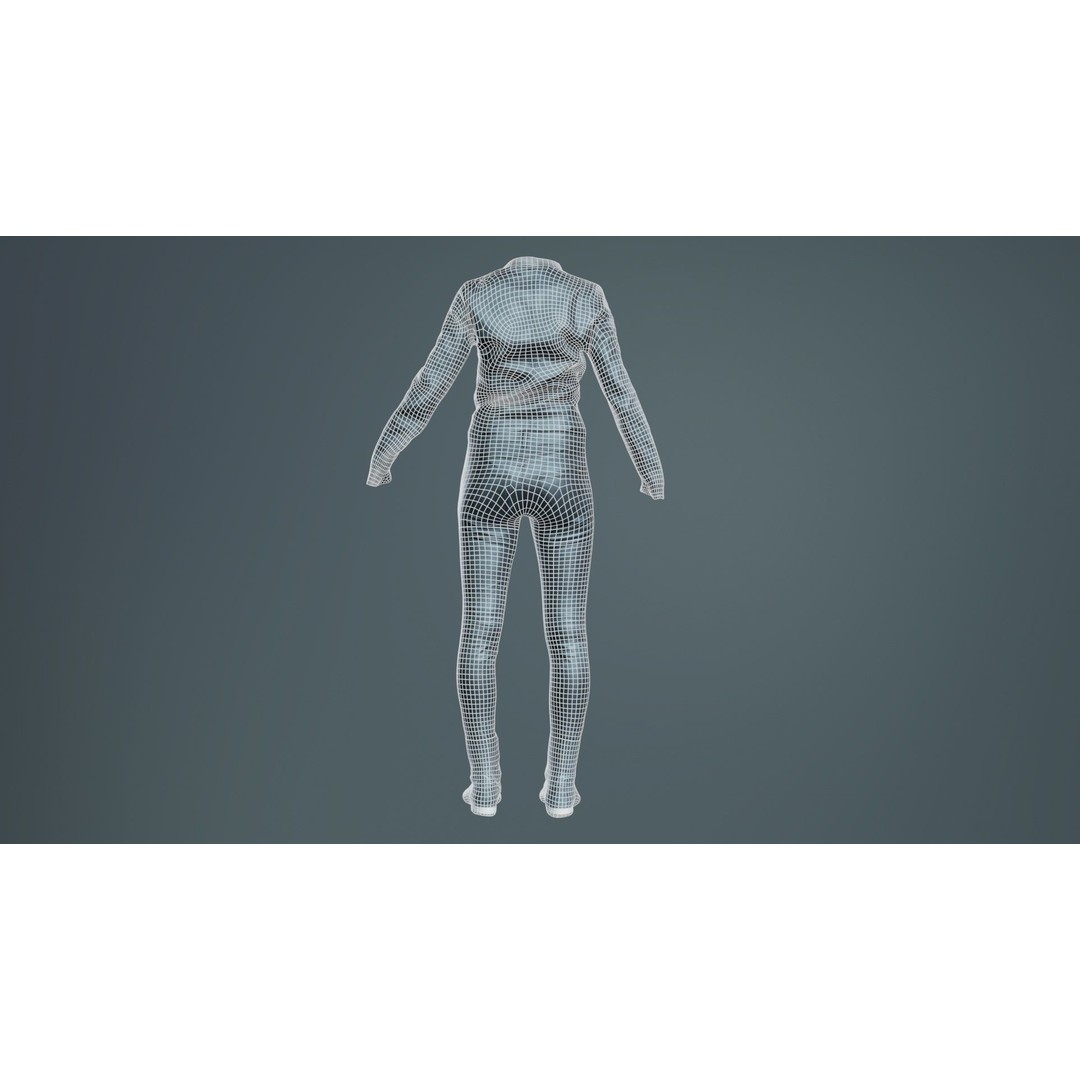 Leather Combo Outfit 3D Model – Low Poly Female Clothing, FBX, PBR - View 12