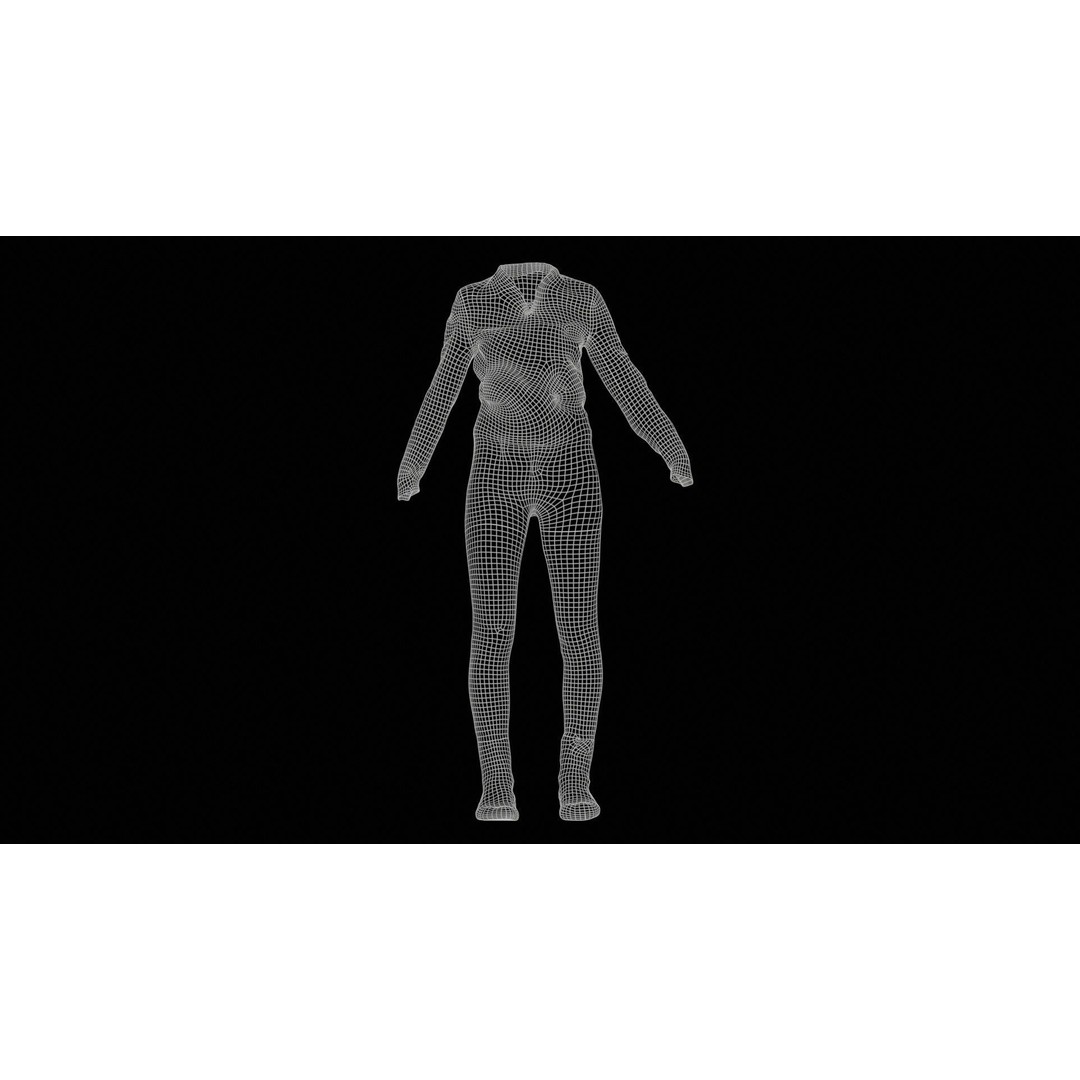 Leather Combo Outfit 3D Model – Low Poly Female Clothing, FBX, PBR - View 13