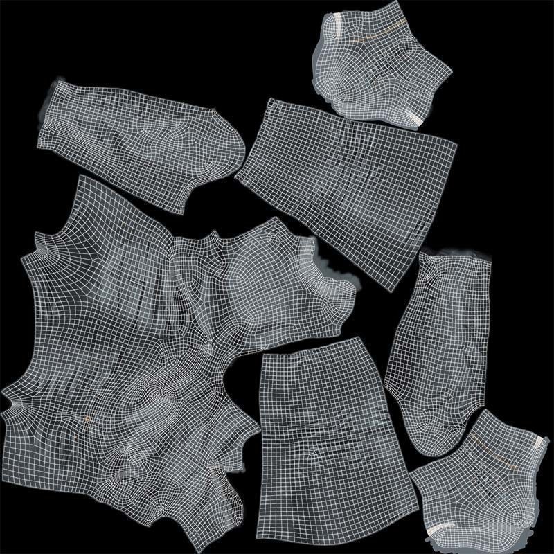 Leather Combo Outfit 3D Model – Low Poly Female Clothing, FBX, PBR - View 16