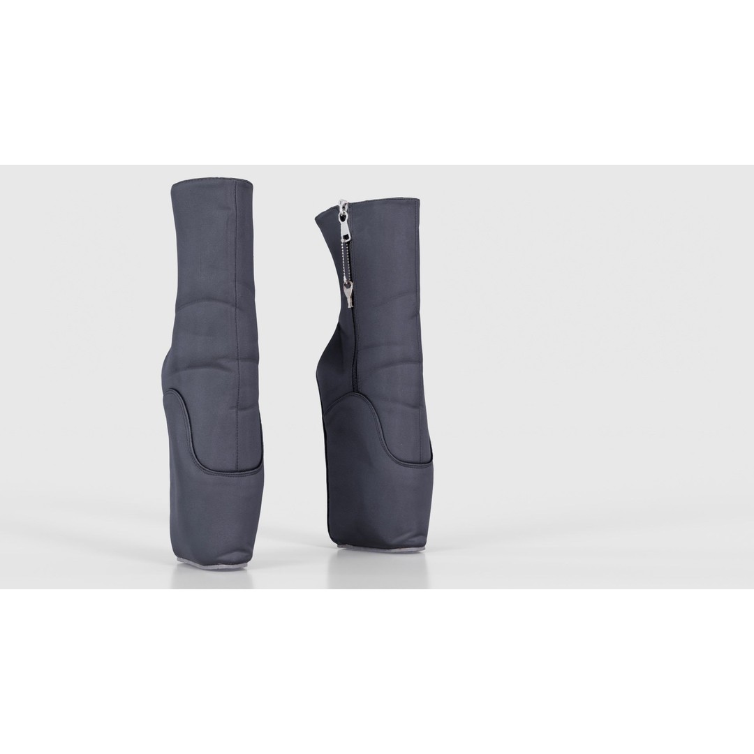 Block Ballet Boots 3D Model – Low Poly Game Asset, FBX, OBJ - View 20