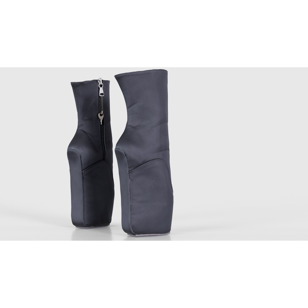 Block Ballet Boots 3D Model – Low Poly Game Asset, FBX, OBJ - View 23