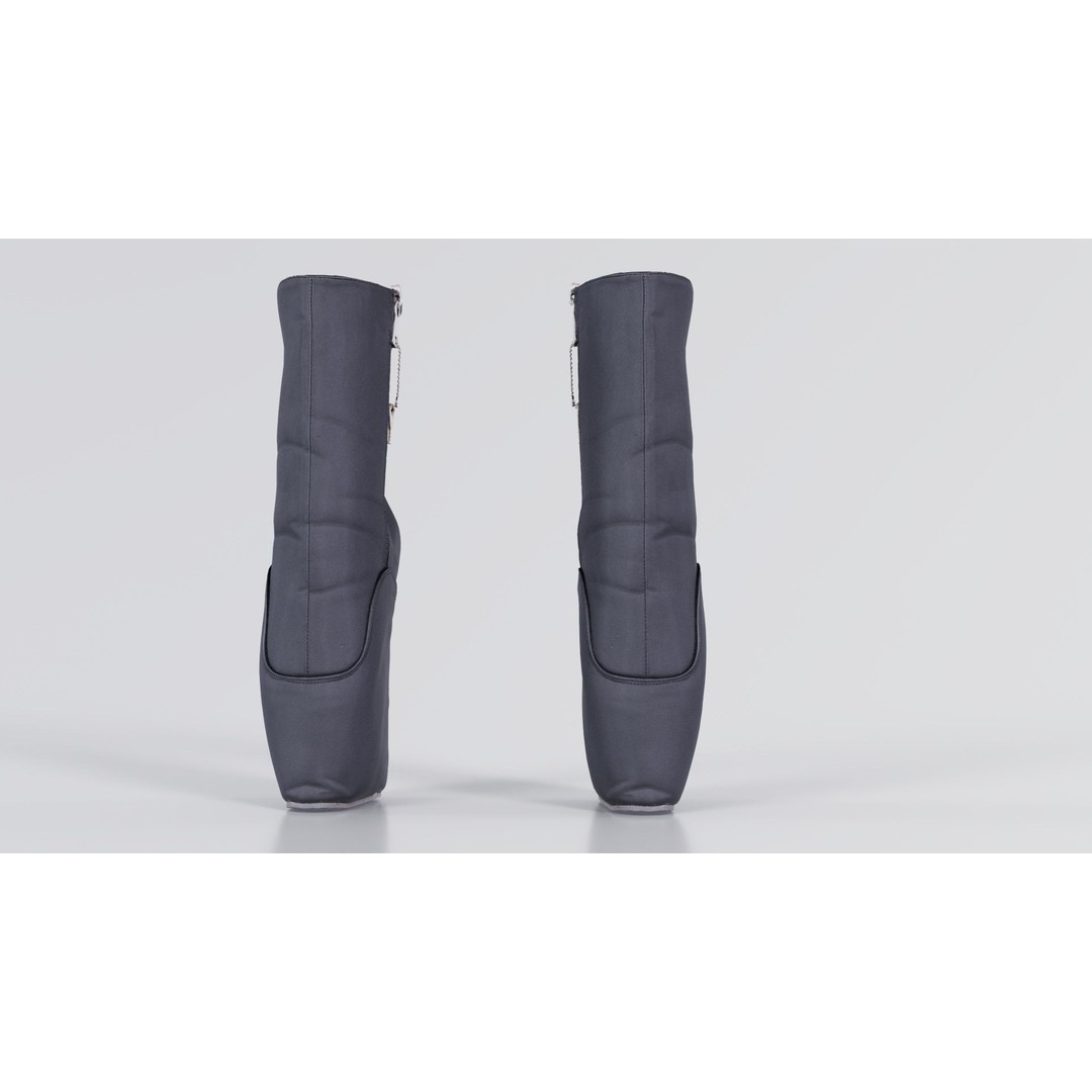Block Ballet Boots 3D Model – Low Poly Game Asset, FBX, OBJ - View 7