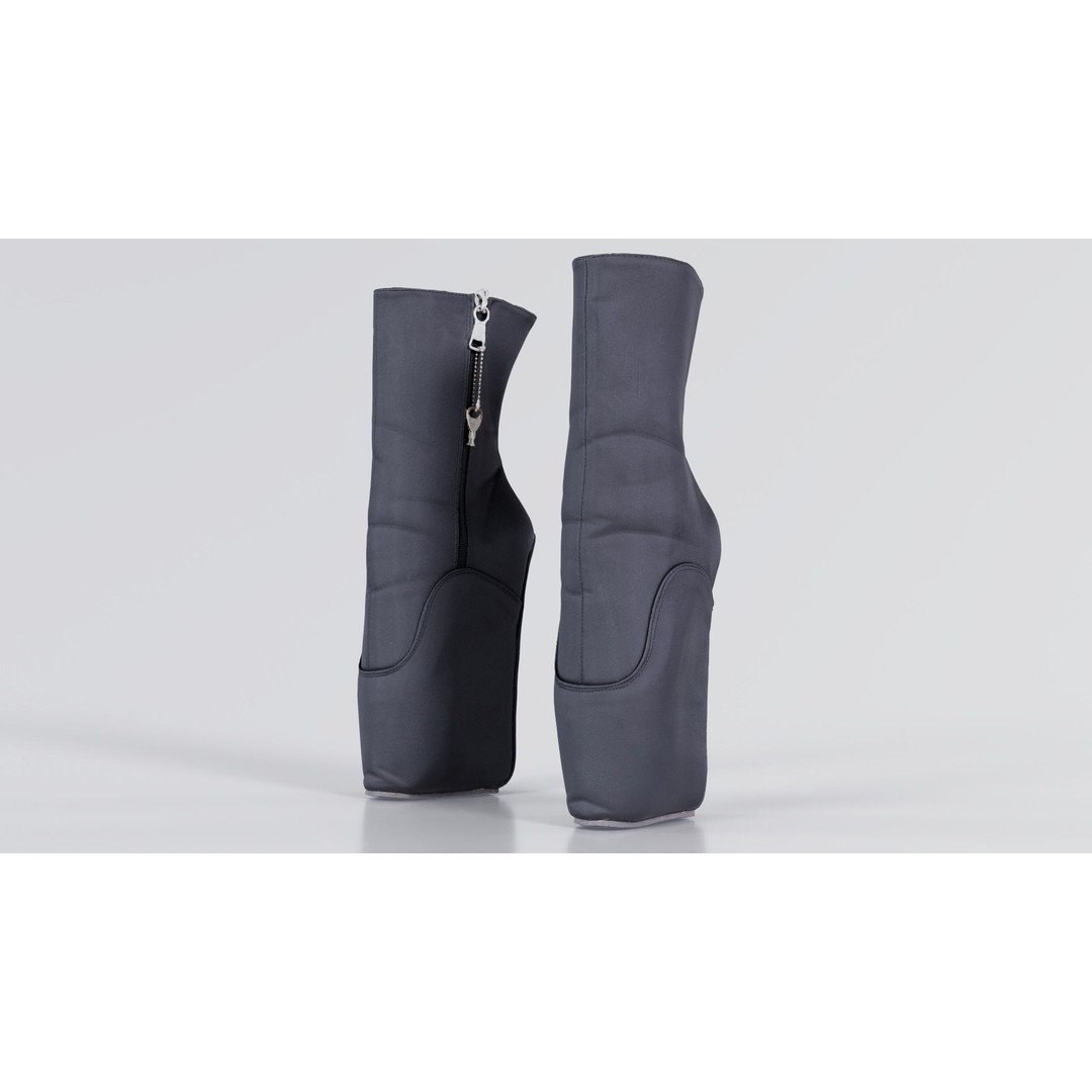 Block Ballet Boots 3D Model – Low Poly Game Asset, FBX, OBJ - View 9