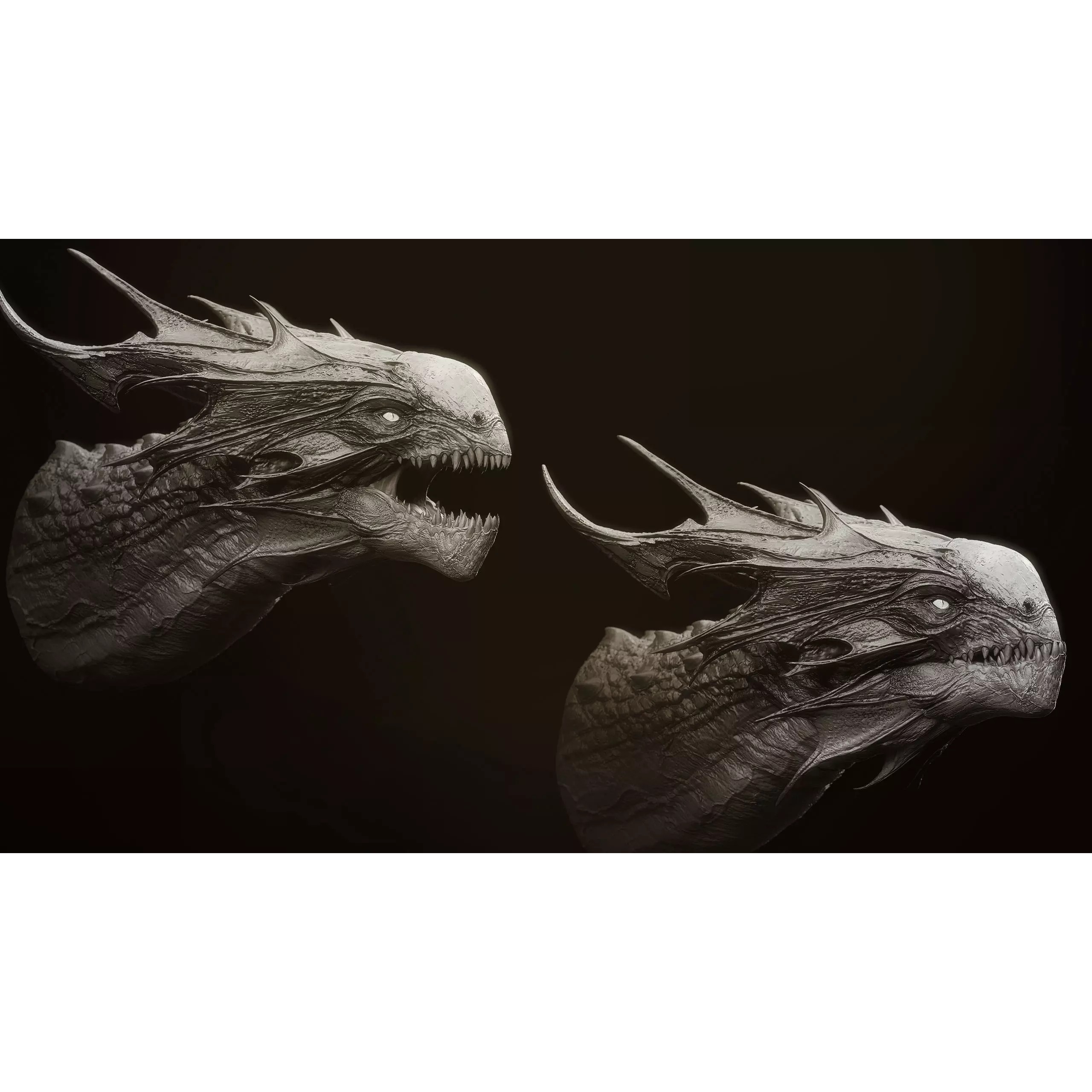 Dragon Heads Volume 1 - High-Poly 3D Model - View 13