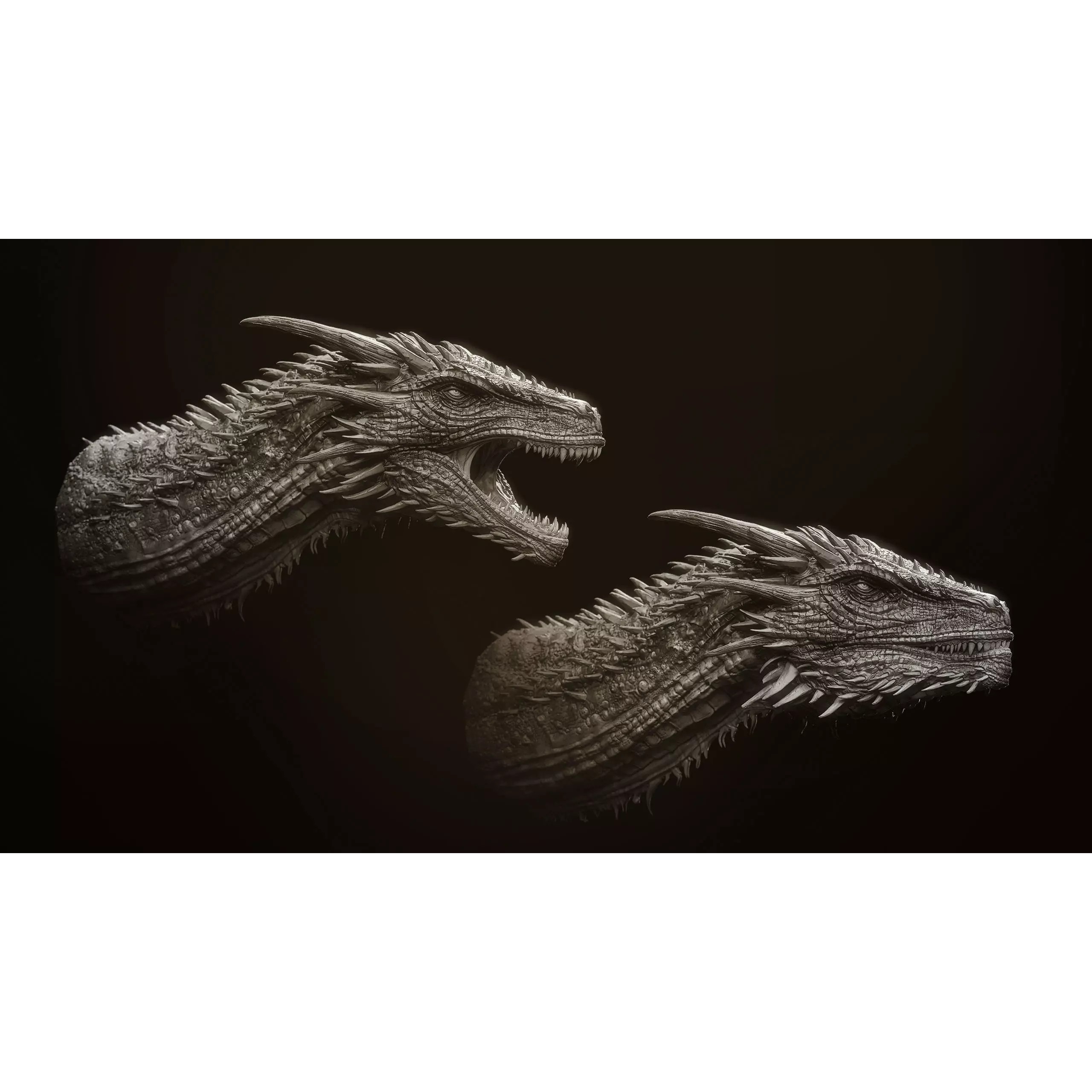 Dragon Heads Volume 1 - High-Poly 3D Model - View 3