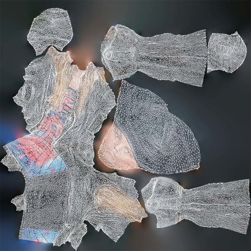 Woman 3D Model – Low Poly Character in Bright Dress and Hat - View 16