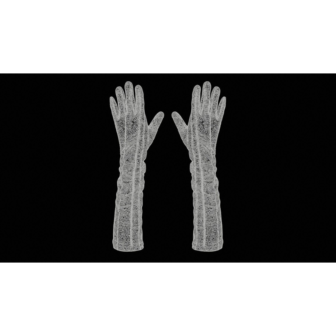 Leather Detail Gloves 3D Model – Low Poly Game Asset, FBX, PBR - View 13
