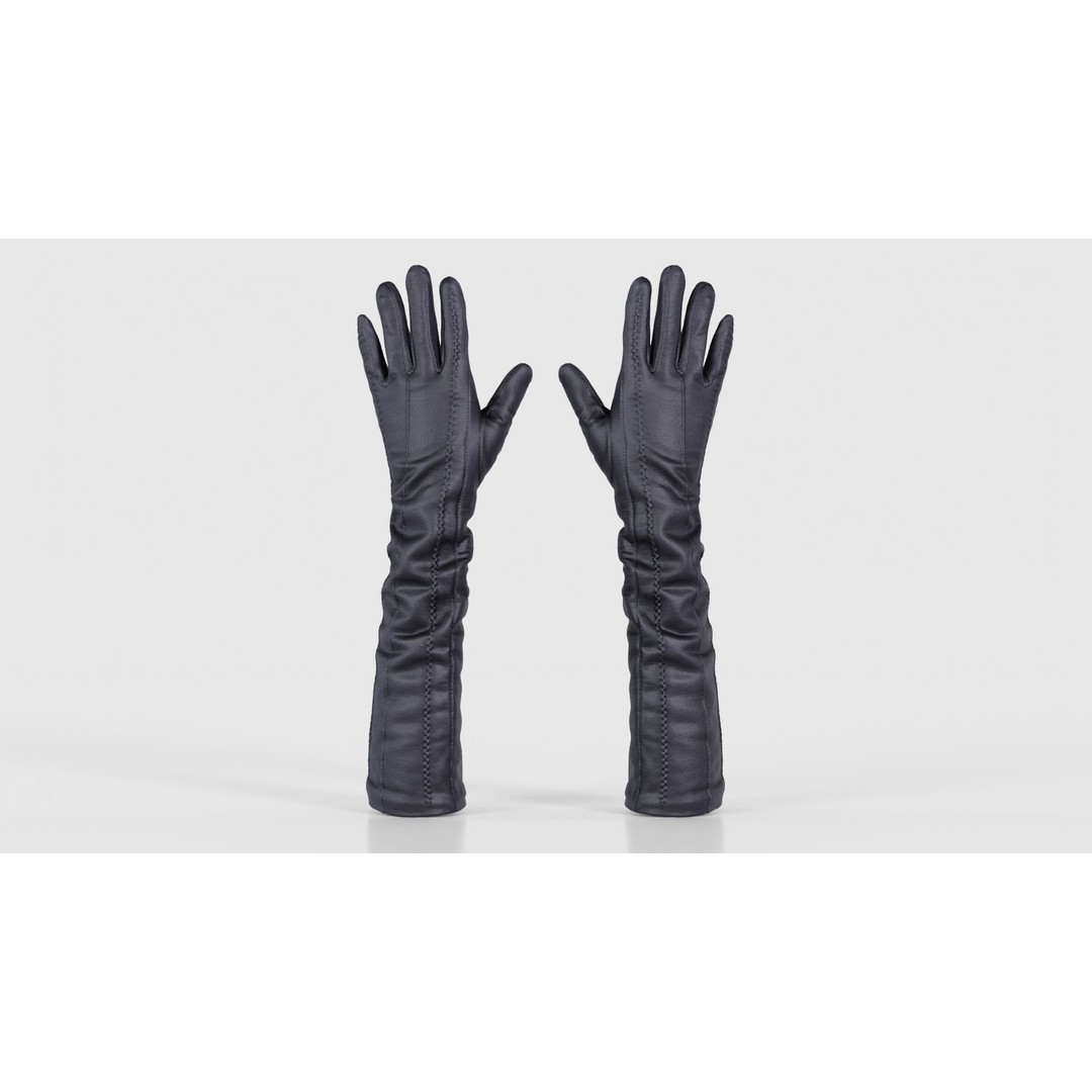 Leather Detail Gloves 3D Model – Low Poly Game Asset, FBX, PBR - View 17