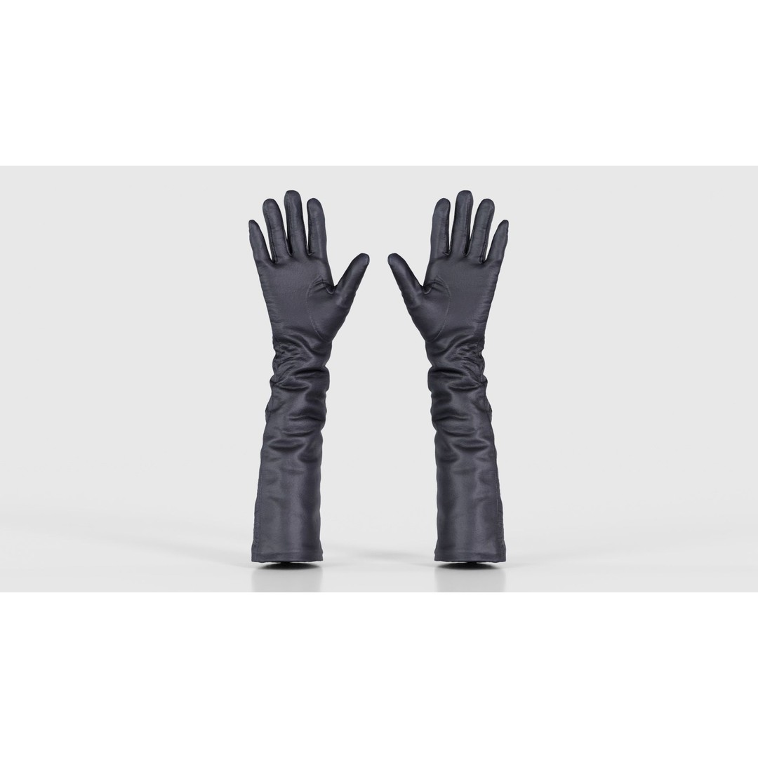 Leather Detail Gloves 3D Model – Low Poly Game Asset, FBX, PBR - View 23