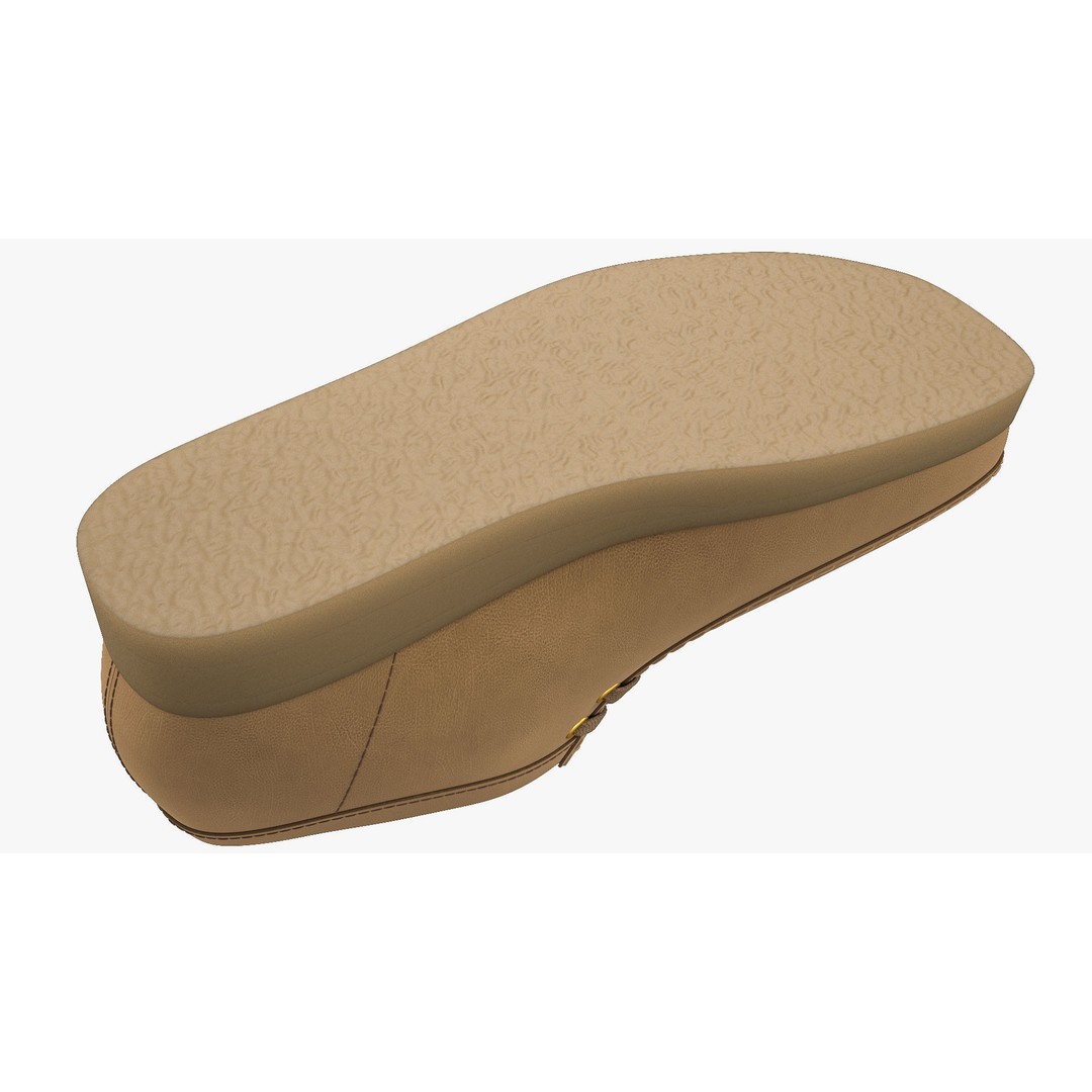Clarks Wallabee Mid Tan Leather 3D Model – High Poly Game Asset, FBX, OBJ - View 10