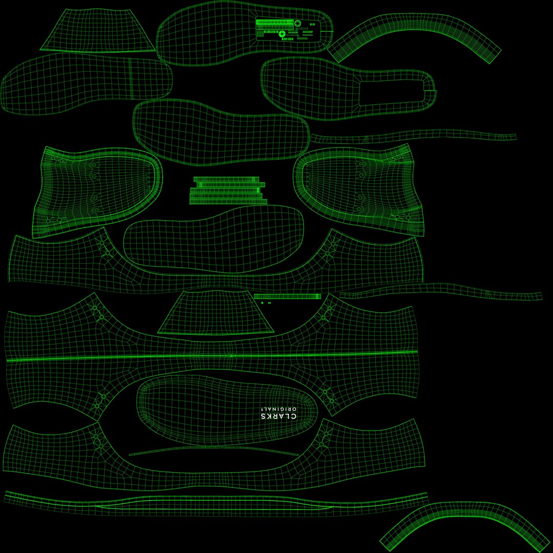 Clarks Wallabee Mid Tan Leather 3D Model – High Poly Game Asset, FBX, OBJ - View 20