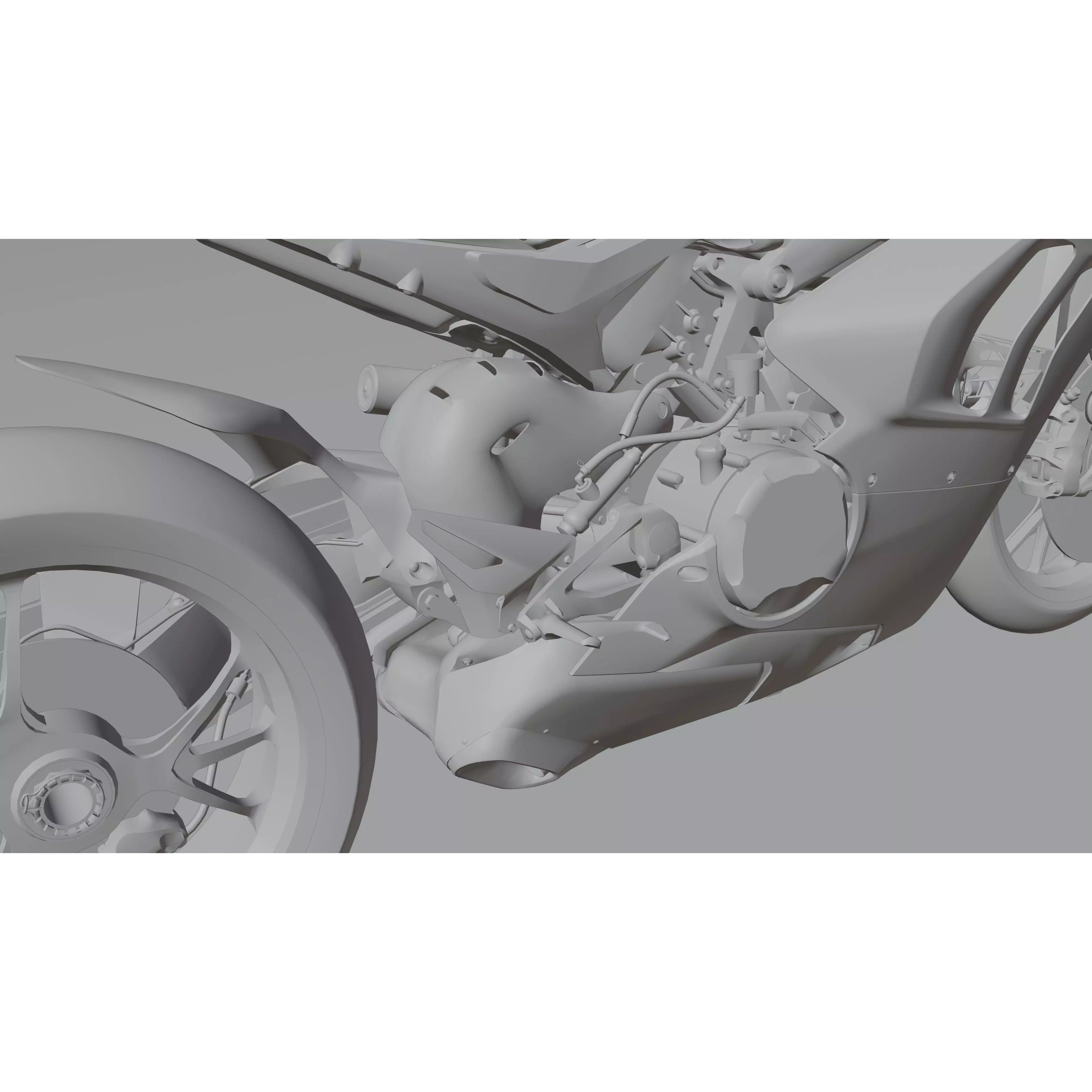 Ducati Panigale V4 R 2019 - Low-Poly Game-Ready 3D Model