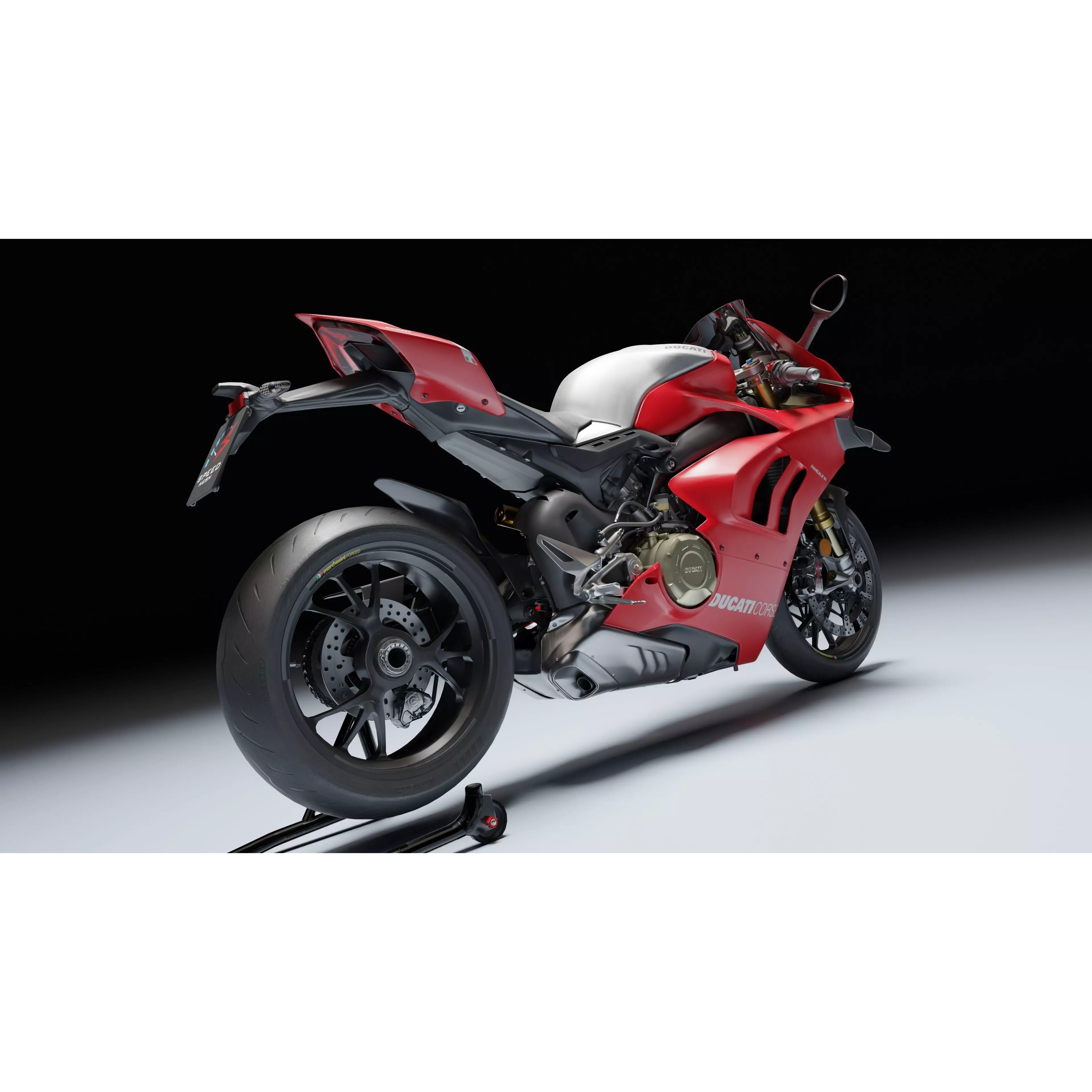 Ducati Panigale V4 R 2019 - Low-Poly Game-Ready 3D Model - View 11