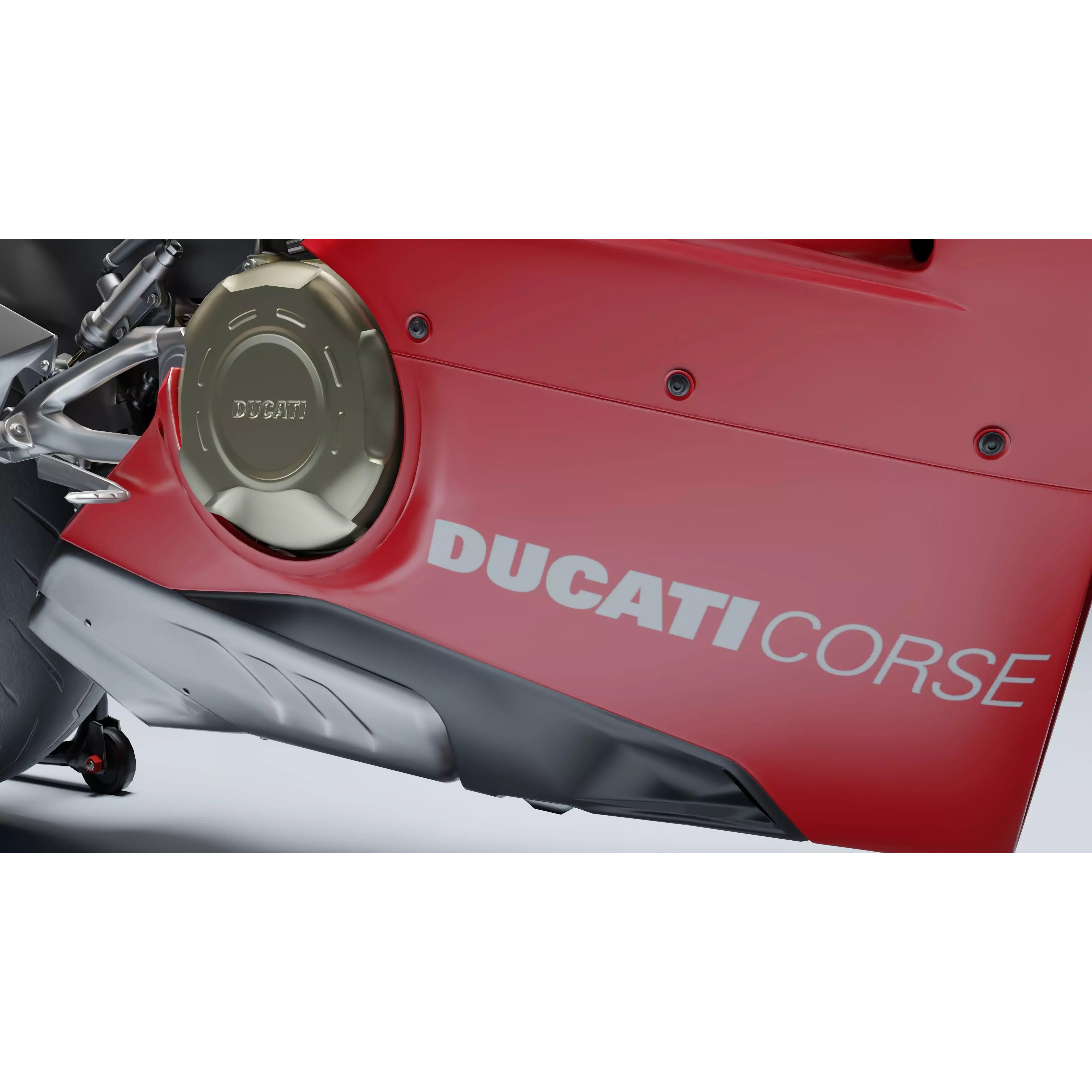 Ducati Panigale V4 R 2019 - Low-Poly Game-Ready 3D Model - View 16