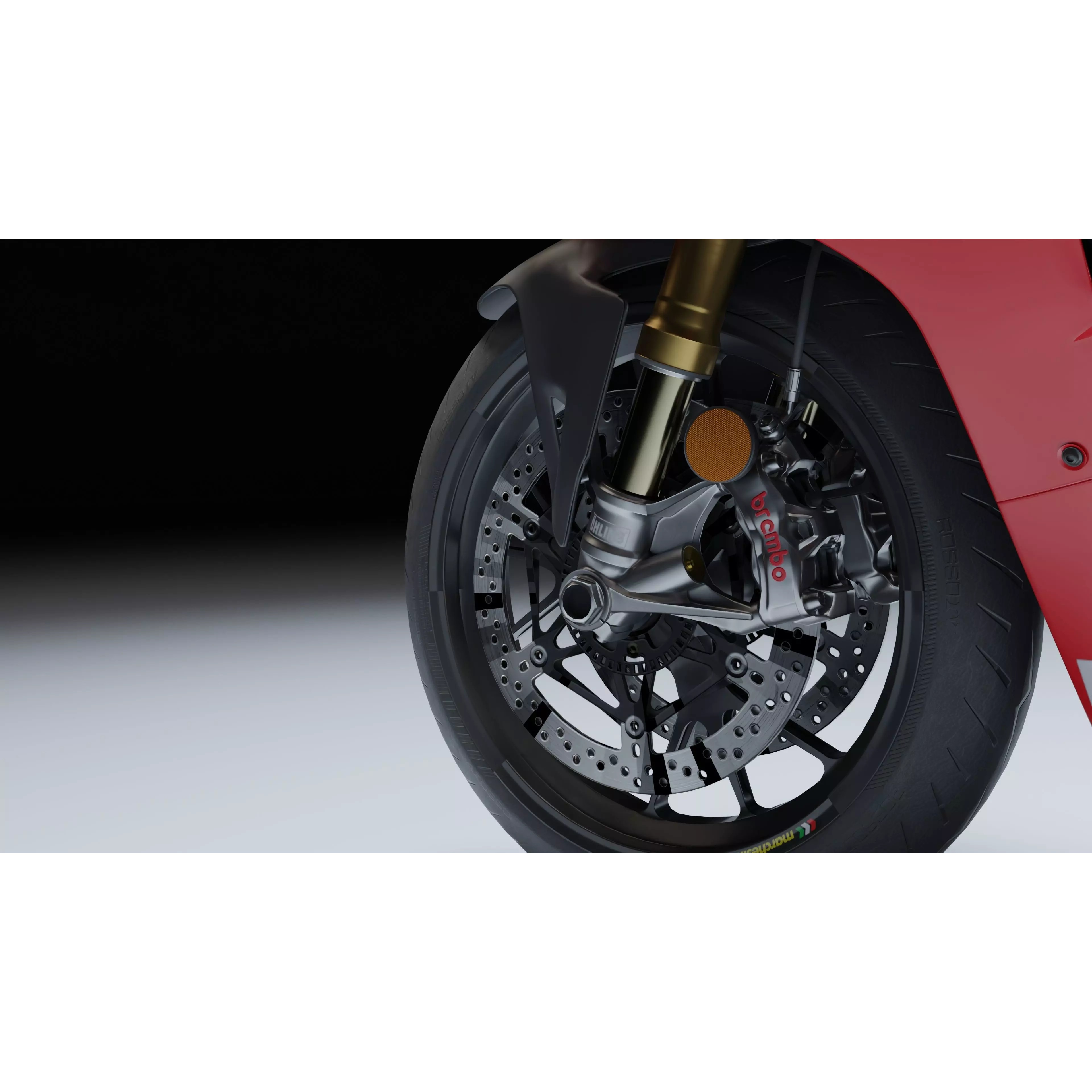 Ducati Panigale V4 R 2019 - Low-Poly Game-Ready 3D Model - View 19