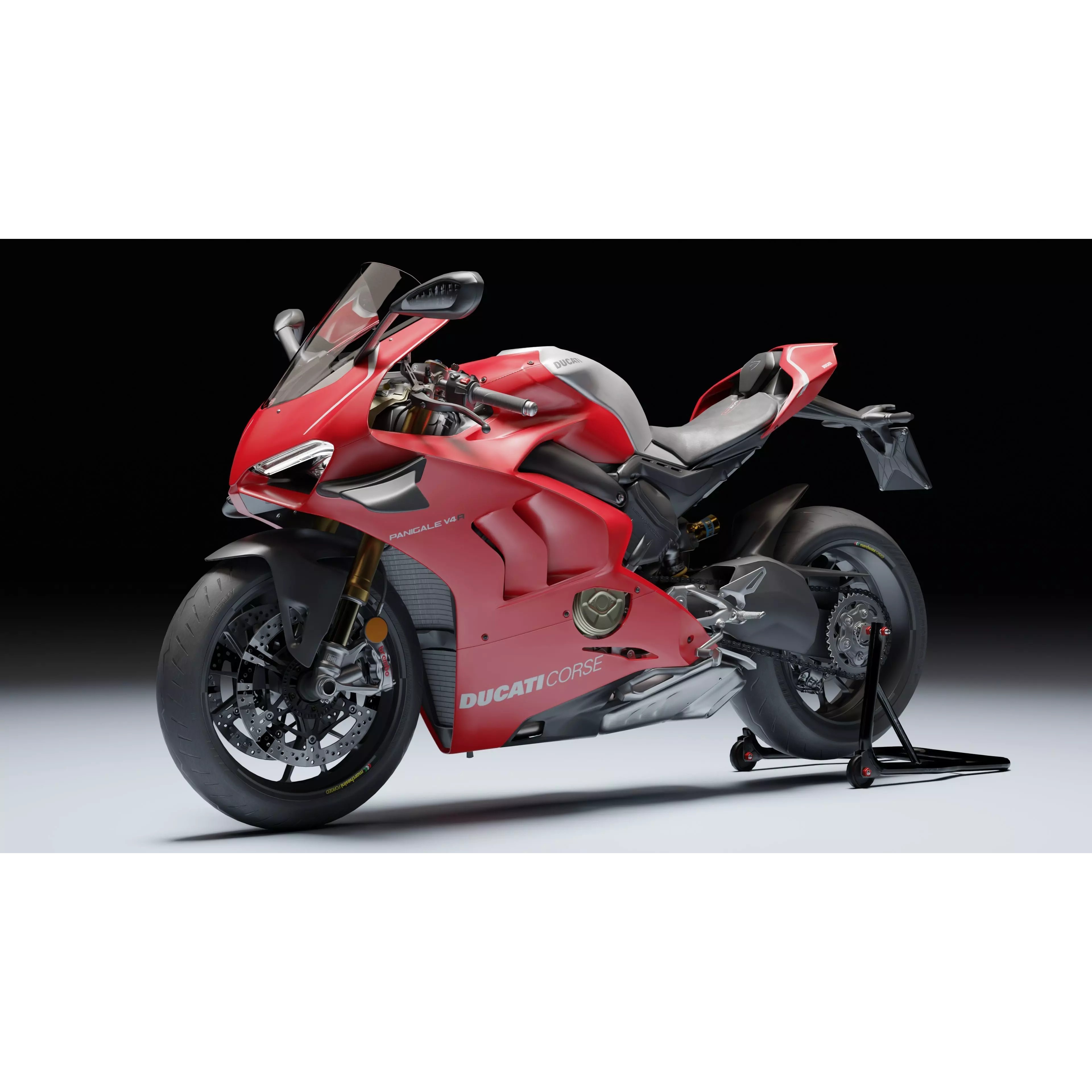 Ducati Panigale V4 R 2019 - Low-Poly Game-Ready 3D Model - View 2