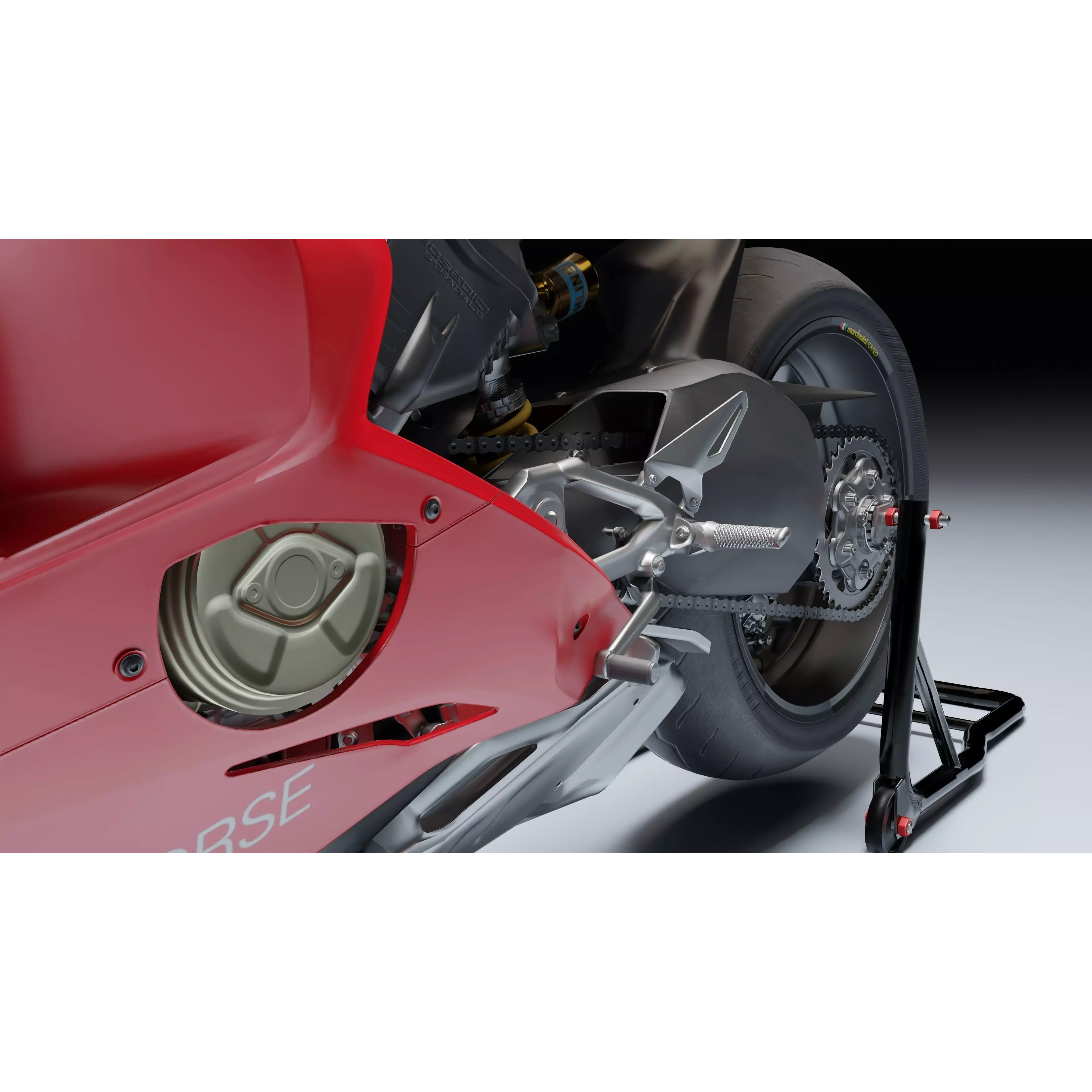 Ducati Panigale V4 R 2019 - Low-Poly Game-Ready 3D Model - View 20