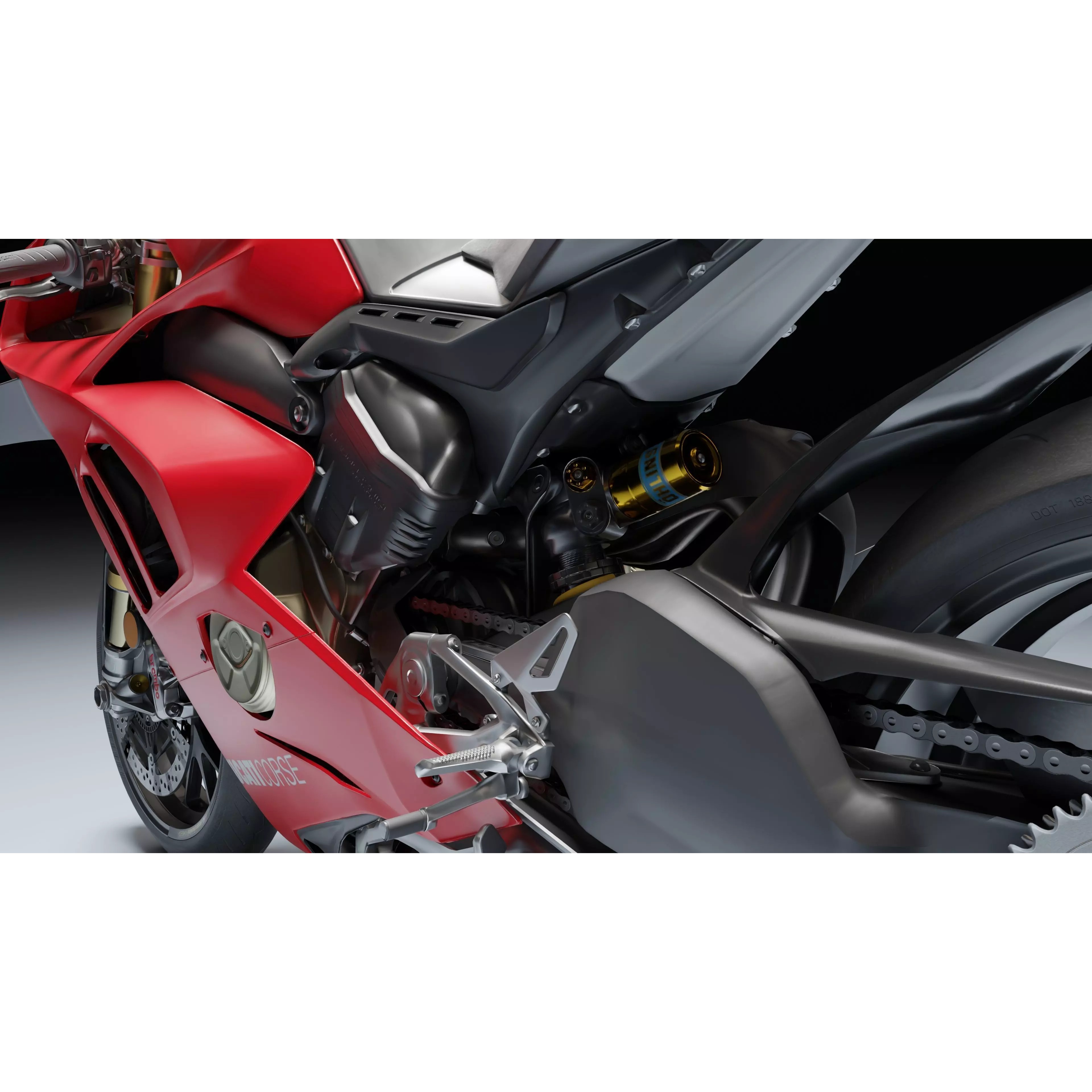 Ducati Panigale V4 R 2019 - Low-Poly Game-Ready 3D Model - View 21