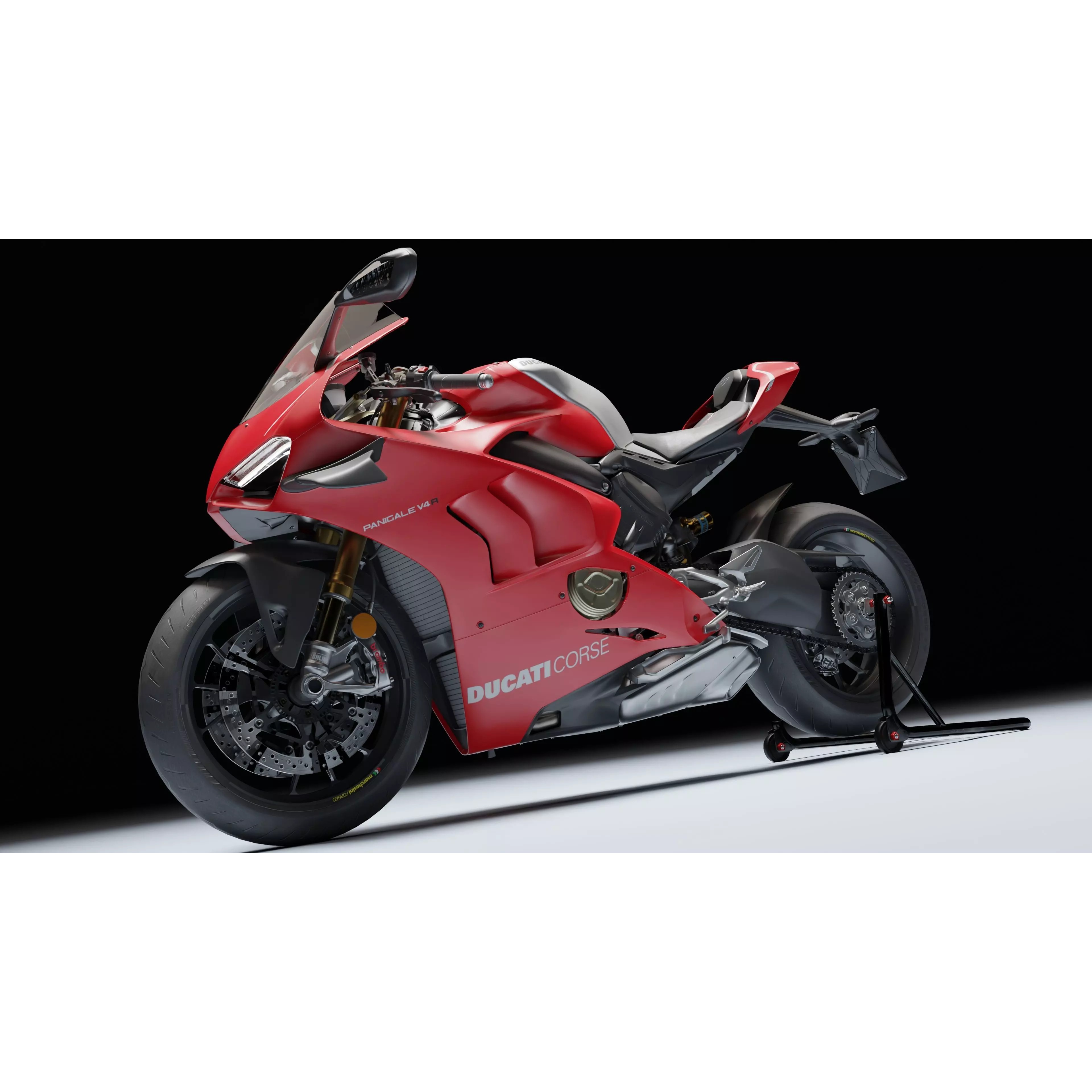 Ducati Panigale V4 R 2019 - Low-Poly Game-Ready 3D Model - View 25