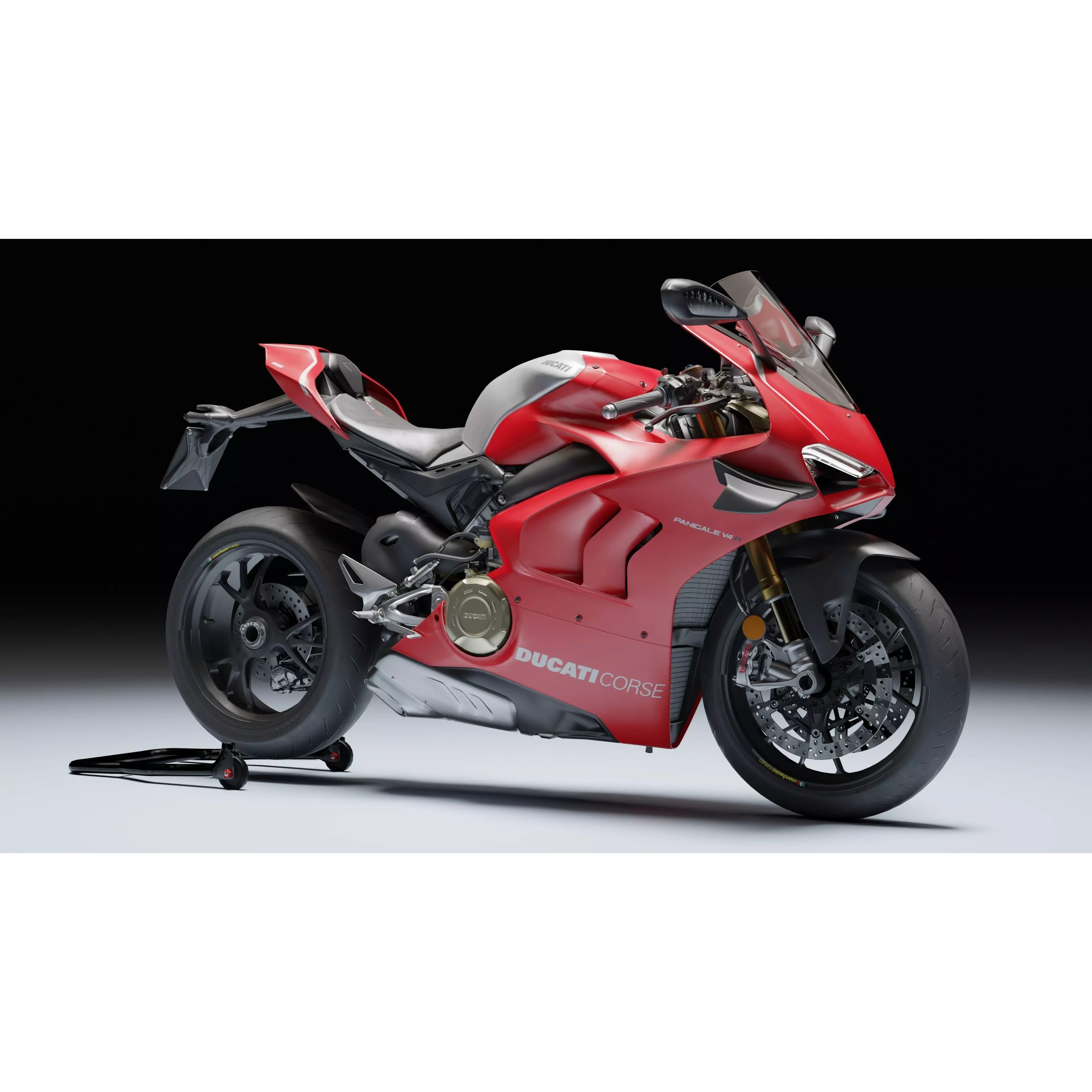 Ducati Panigale V4 R 2019 - Low-Poly Game-Ready 3D Model - View 3