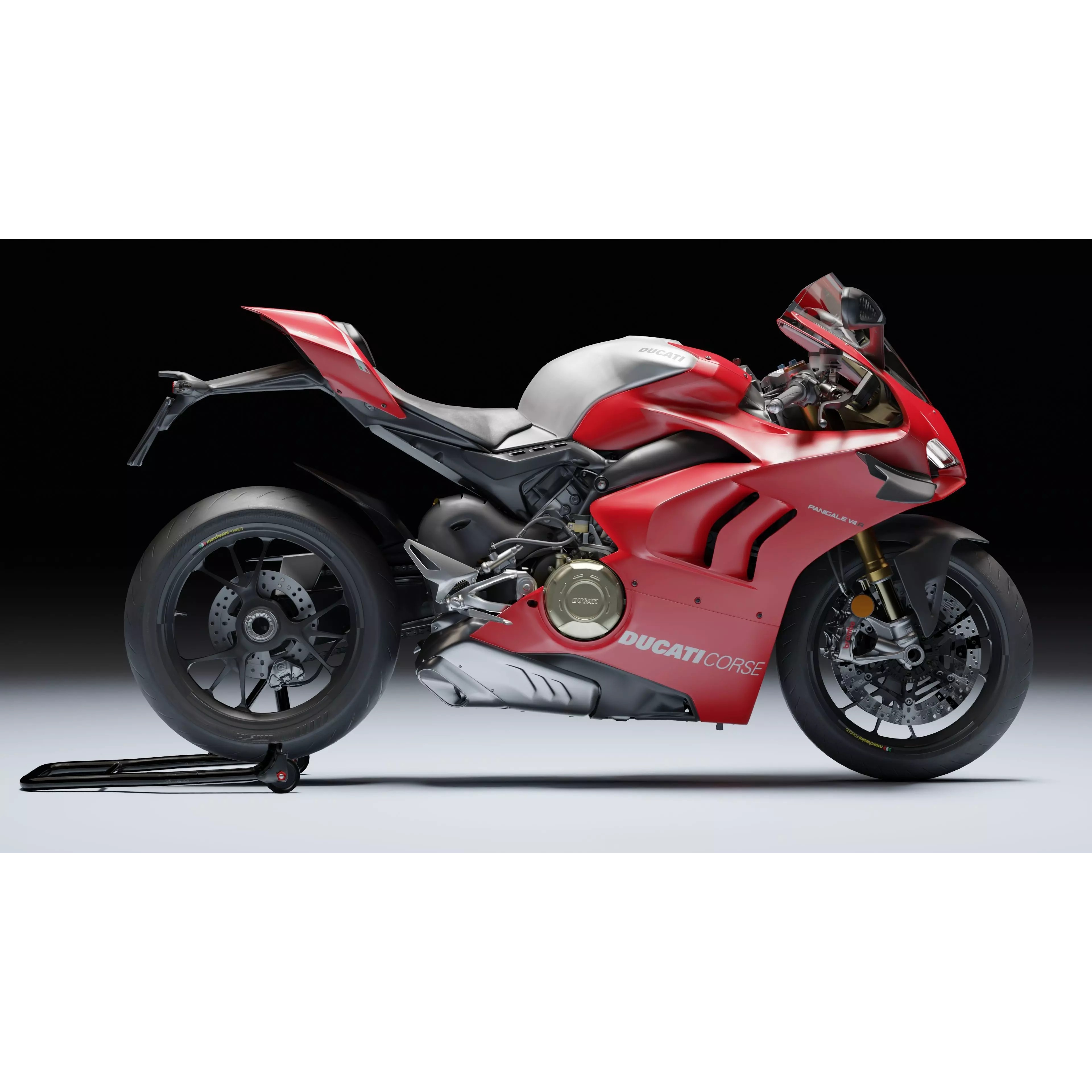 Ducati Panigale V4 R 2019 - Low-Poly Game-Ready 3D Model - View 4