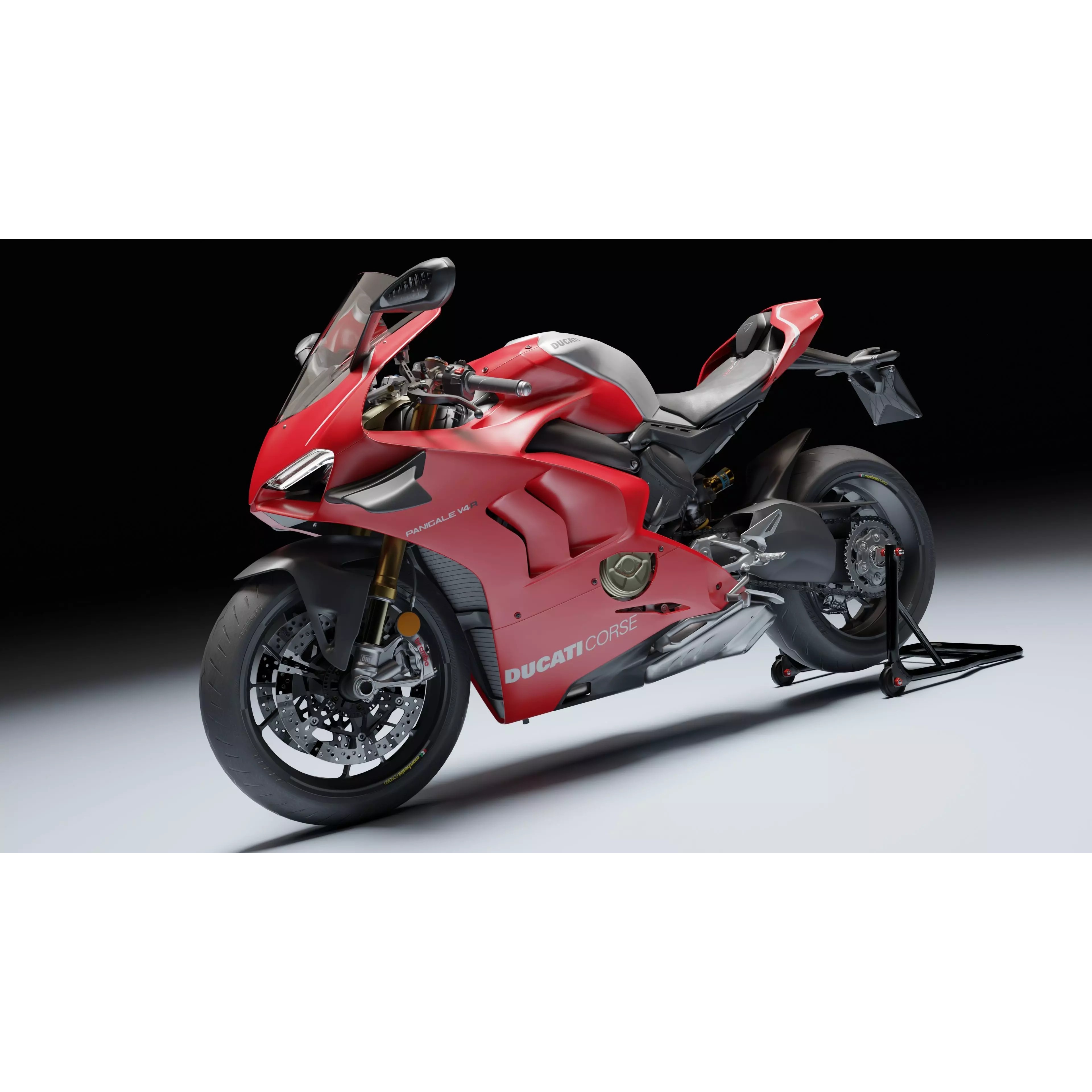 Ducati Panigale V4 R 2019 - Low-Poly Game-Ready 3D Model - View 7