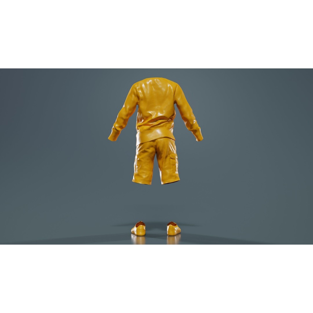 Boy Character 3D Model – Low Poly Photogrammetry Asset, FBX, PBR - View 15