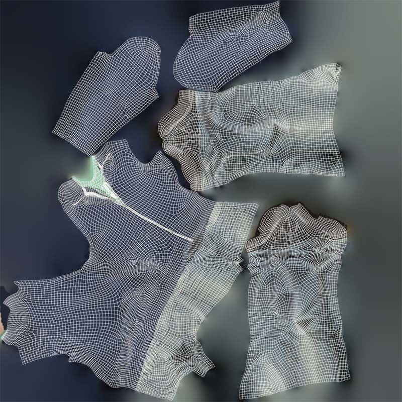 Casual Outfit 3D Model – Low Poly Male Character, FBX, Blender - View 16