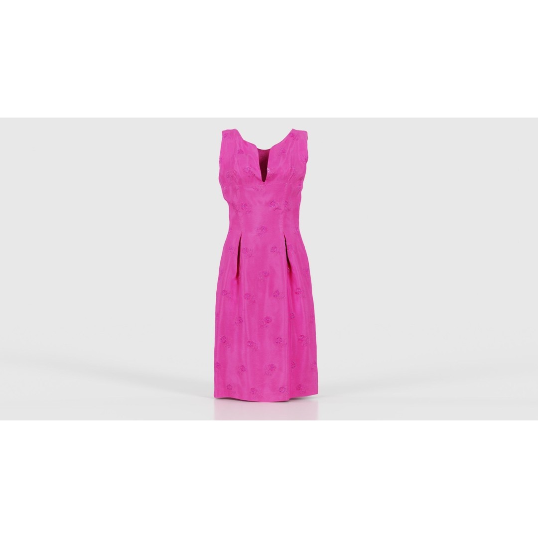 Shiny Pink Flower Dress 3D Model – Low Poly Apparel with PBR Textures - View 17