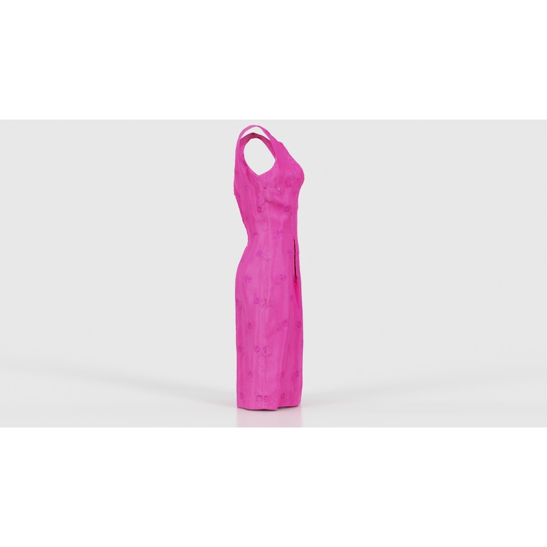 Shiny Pink Flower Dress 3D Model – Low Poly Apparel with PBR Textures - View 20
