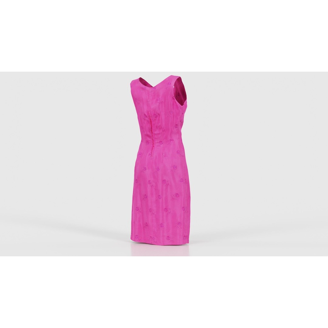 Shiny Pink Flower Dress 3D Model – Low Poly Apparel with PBR Textures - View 22