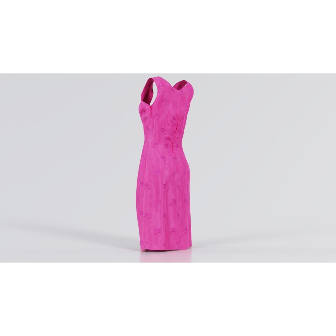Shiny Pink Flower Dress 3D Model – Low Poly Apparel with PBR Textures - View 5