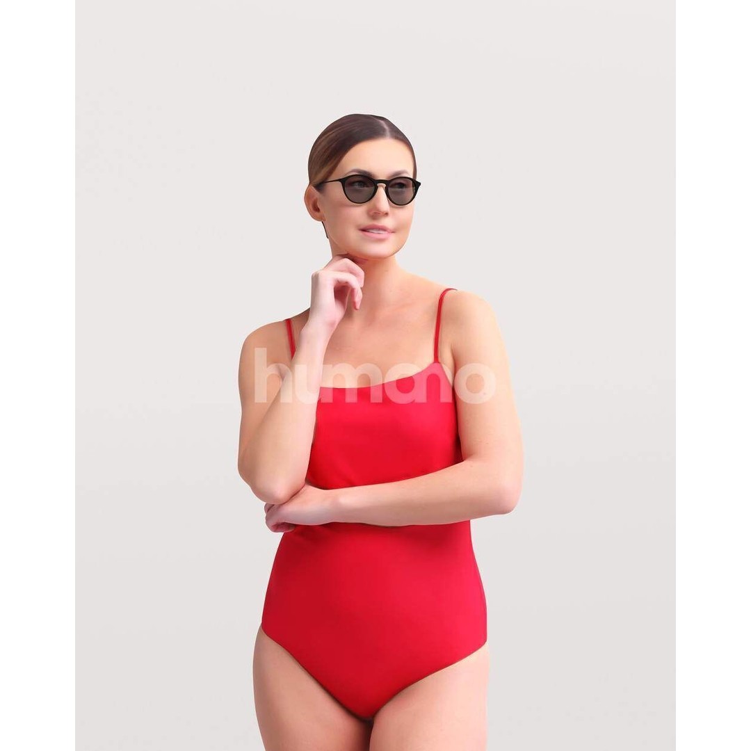 Beautiful Woman 3D Model – High Poly Posed Character, FBX, Blender - View 10