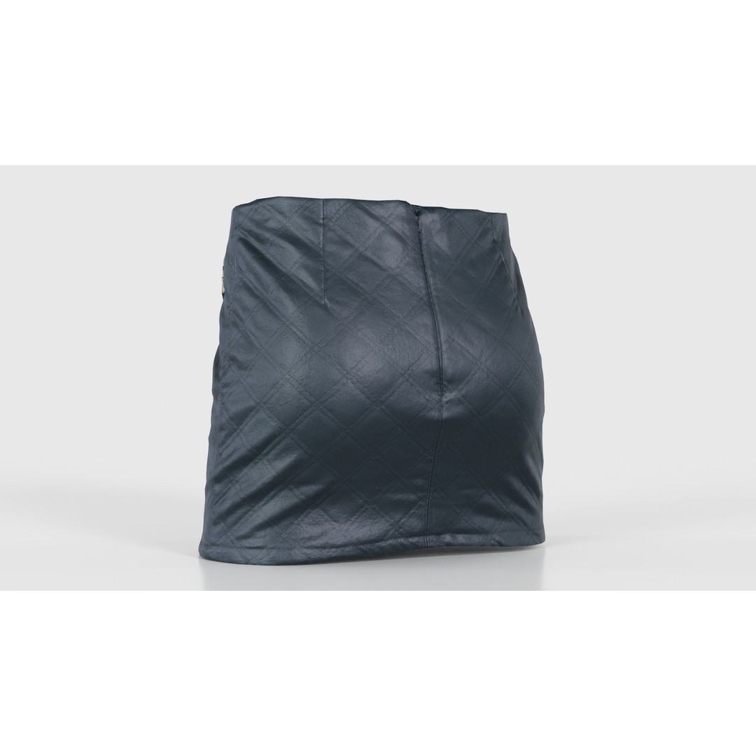 Black Leather Padded Skirt 3D Model – Low Poly Game Asset, FBX, Blender - View 24