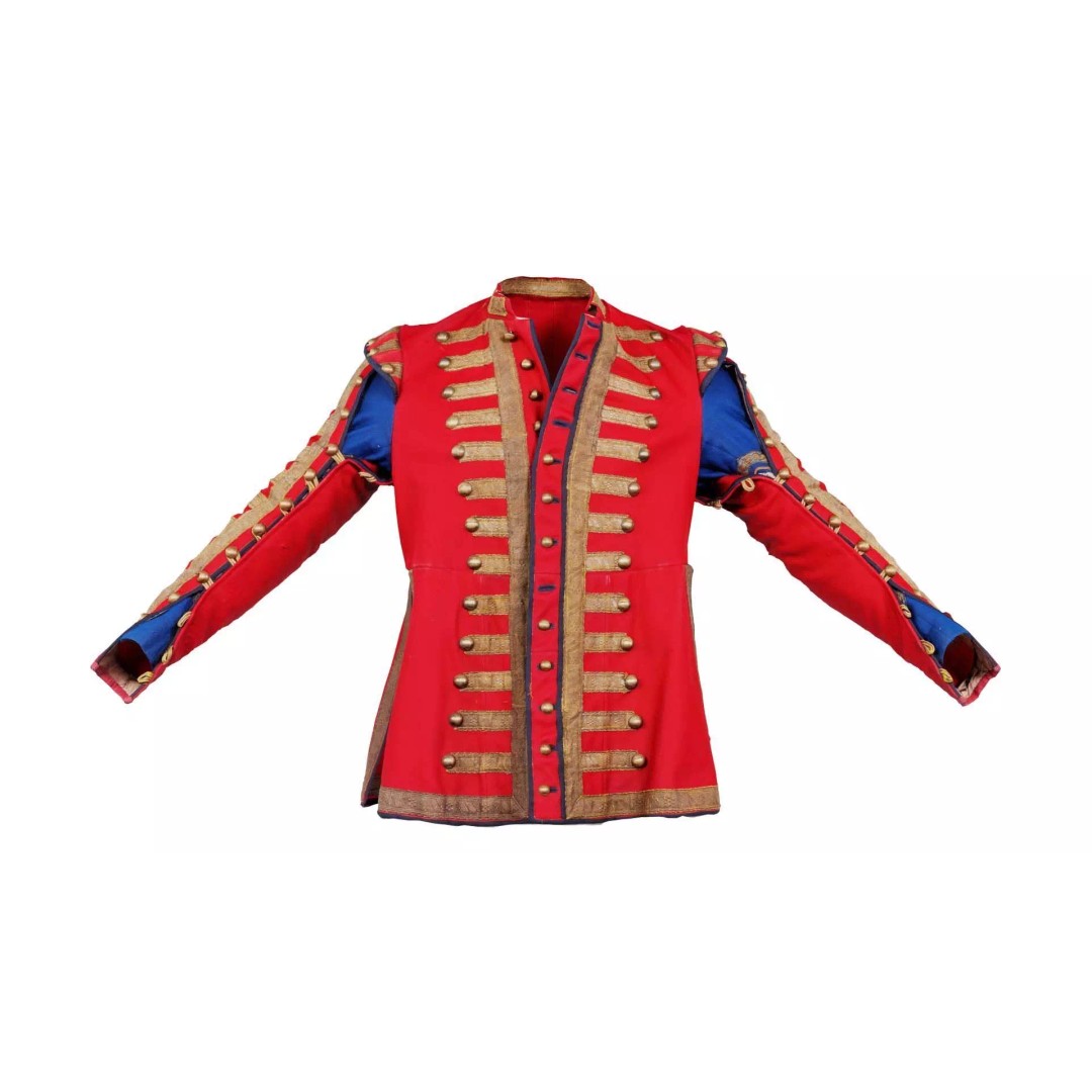 Red Stud Jacket 3D Model – Low Poly Military Outerwear, FBX, PBR - View 2