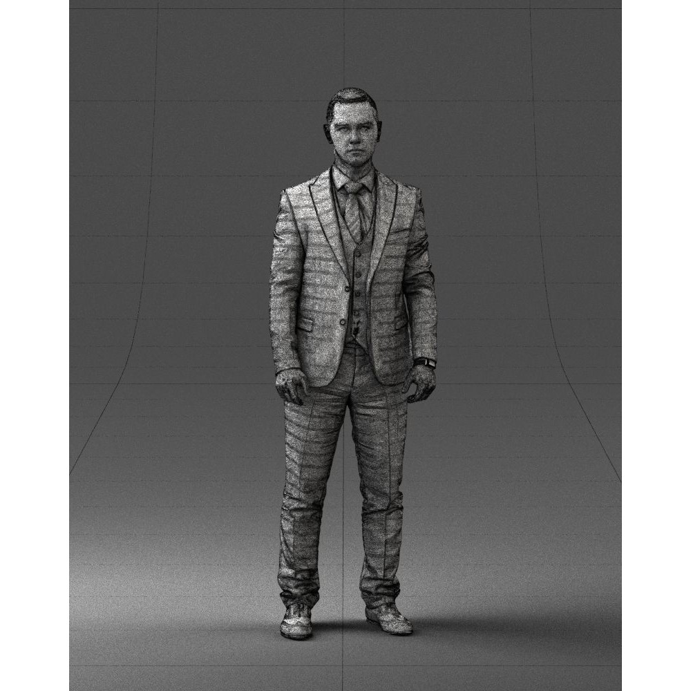 Businessman 3D Model – Realistic Male Character in Suit, FBX, OBJ