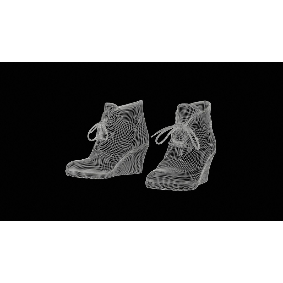 Brown Sleeve Boots 3D Model – Low Poly Character Footwear, FBX, Blender - View 13