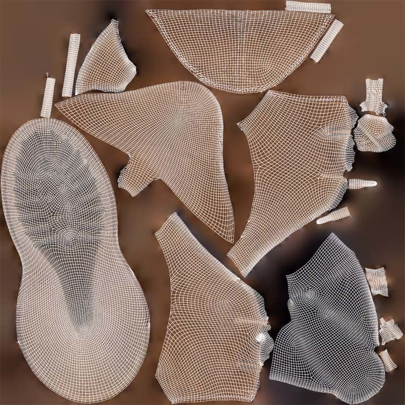 Brown Sleeve Boots 3D Model – Low Poly Character Footwear, FBX, Blender - View 16