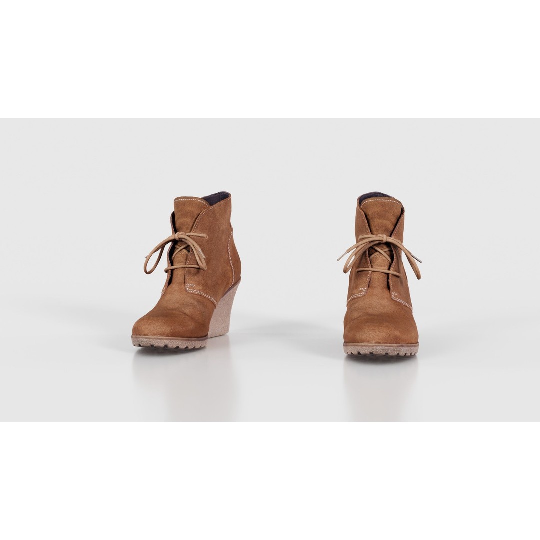 Brown Sleeve Boots 3D Model – Low Poly Character Footwear, FBX, Blender - View 18