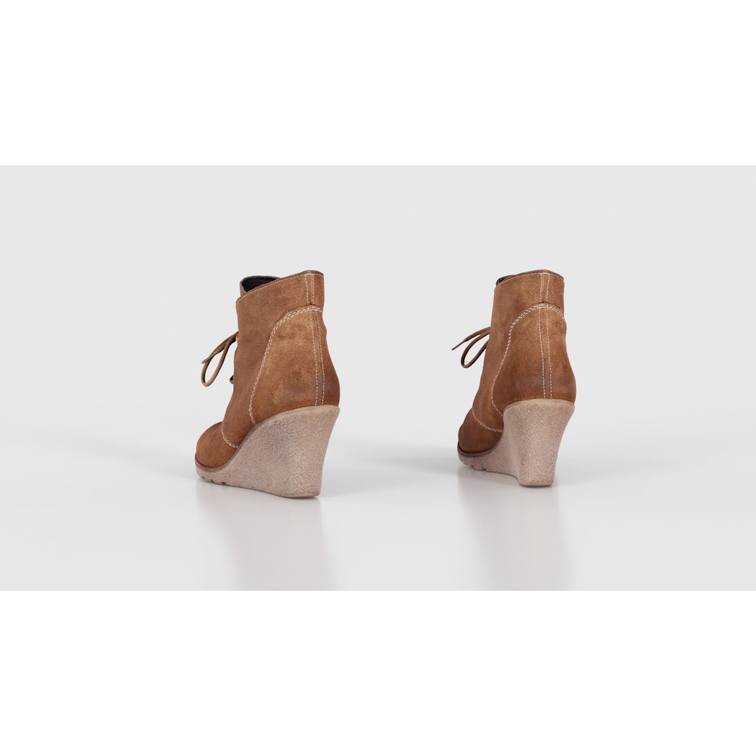 Brown Sleeve Boots 3D Model – Low Poly Character Footwear, FBX, Blender - View 25