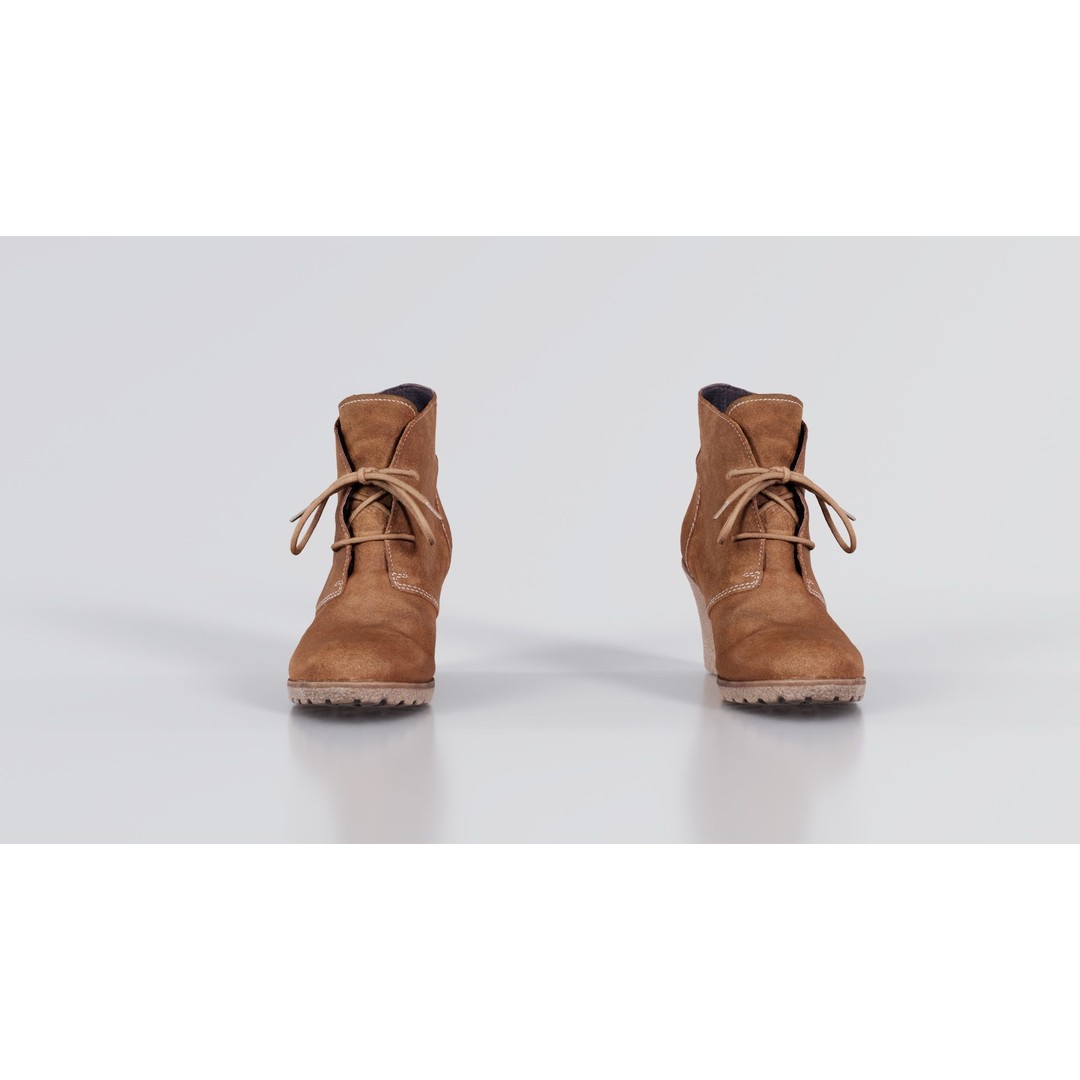 Brown Sleeve Boots 3D Model – Low Poly Character Footwear, FBX, Blender - View 9