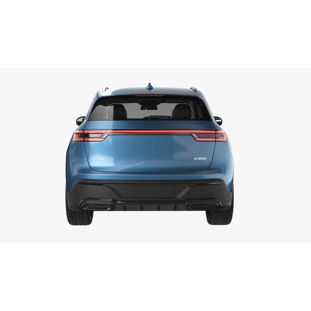 Generic Hybrid SUV 3D Model – Subdivision Ready, FBX & Blender Formats - View 10
