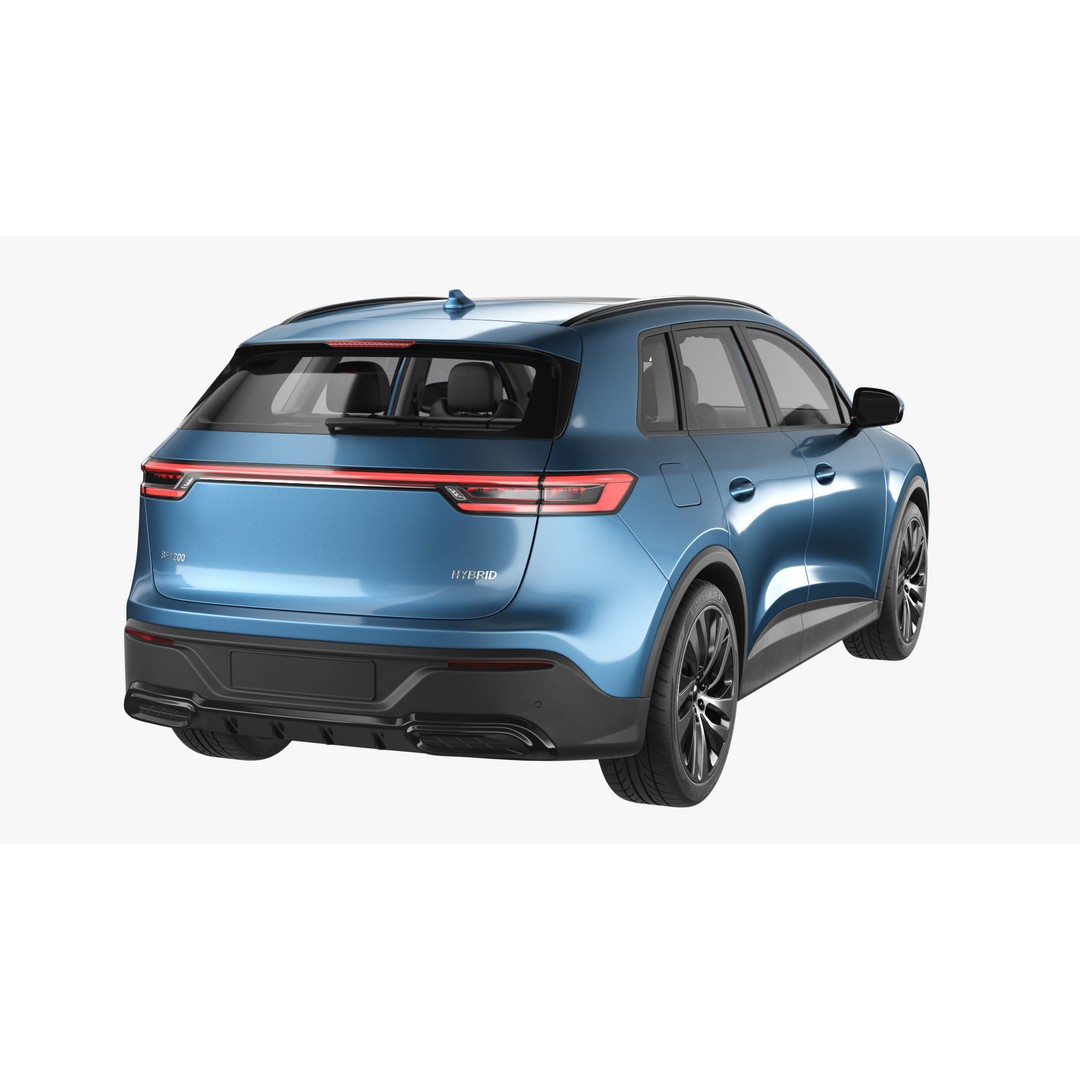 Generic Hybrid SUV 3D Model – Subdivision Ready, FBX & Blender Formats - View 11