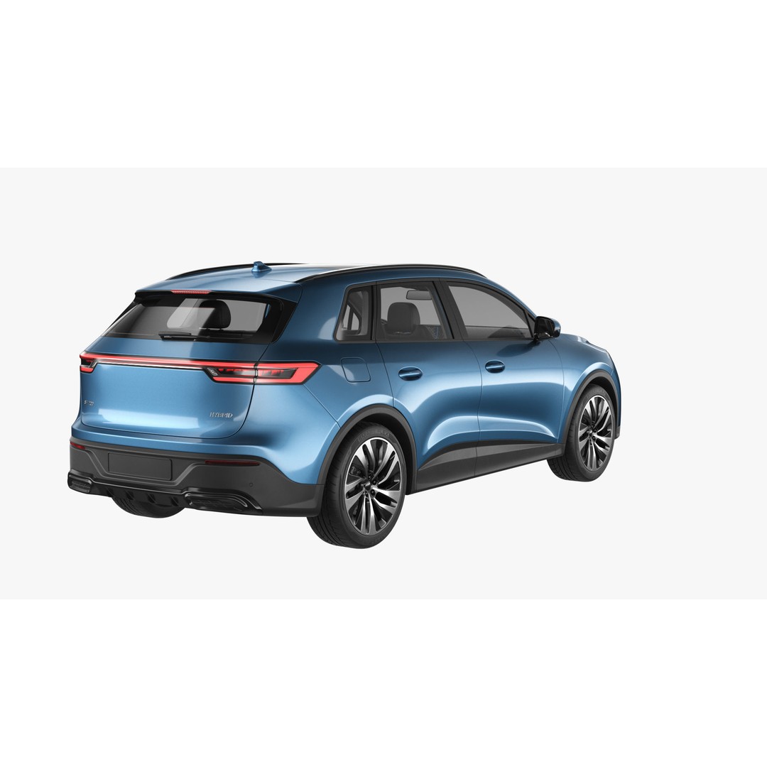 Generic Hybrid SUV 3D Model – Subdivision Ready, FBX & Blender Formats - View 12