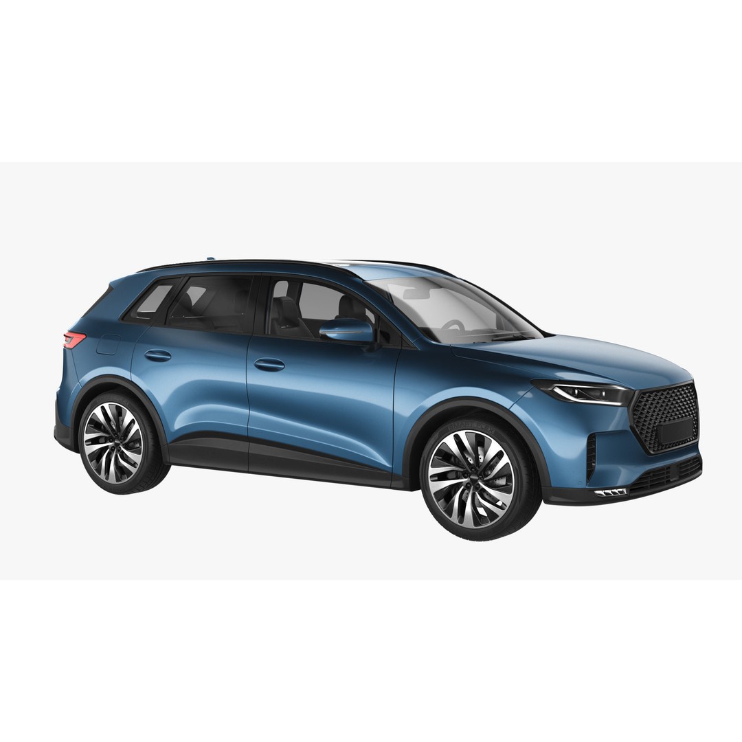 Generic Hybrid SUV 3D Model – Subdivision Ready, FBX & Blender Formats - View 14