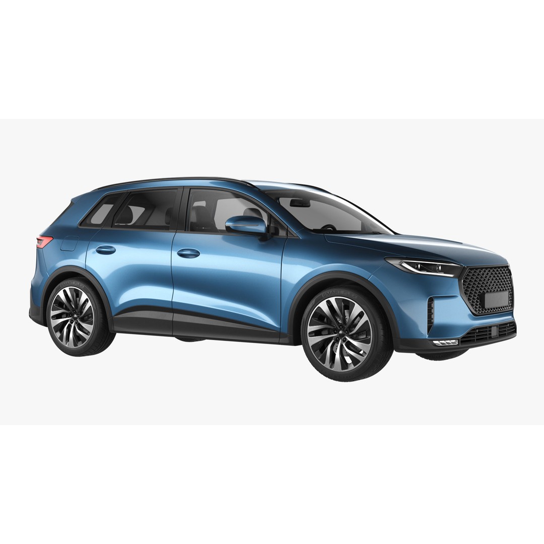 Generic Hybrid SUV 3D Model – Subdivision Ready, FBX & Blender Formats - View 15
