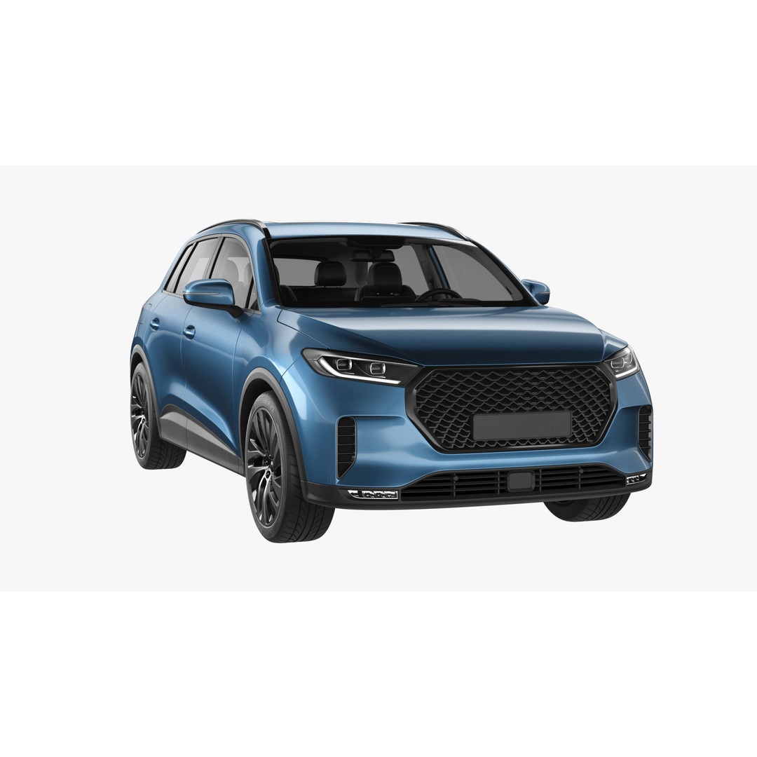 Generic Hybrid SUV 3D Model – Subdivision Ready, FBX & Blender Formats - View 16