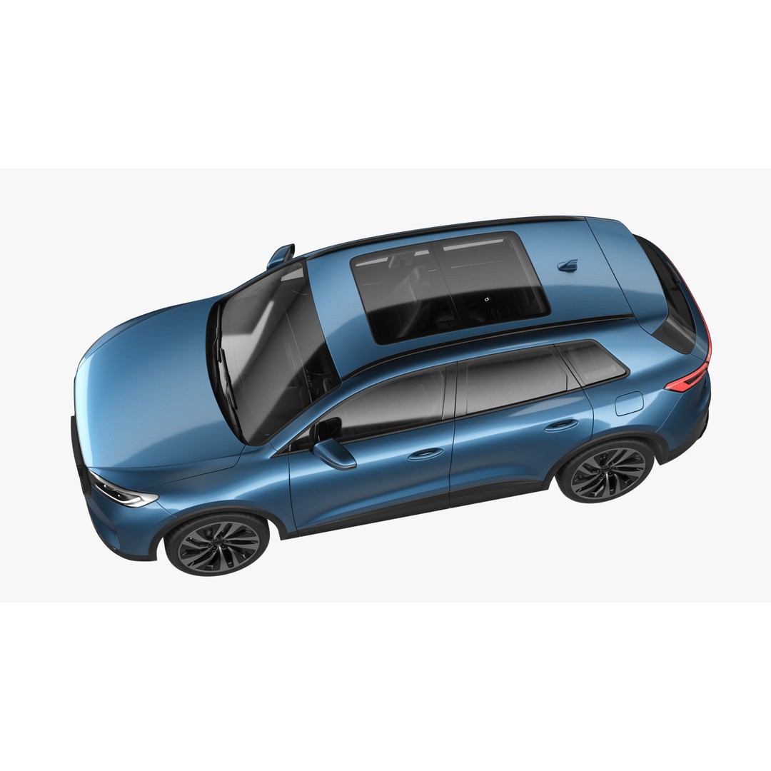 Generic Hybrid SUV 3D Model – Subdivision Ready, FBX & Blender Formats - View 17