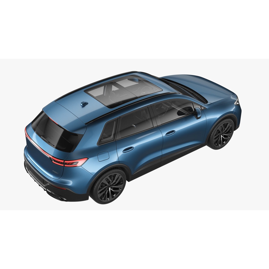 Generic Hybrid SUV 3D Model – Subdivision Ready, FBX & Blender Formats - View 19